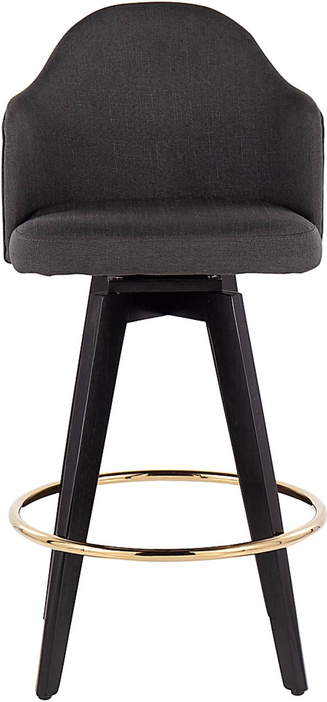 Sandron I Charcoal Counter Height Stool, Set of 2 - Thumbnail - Image 6