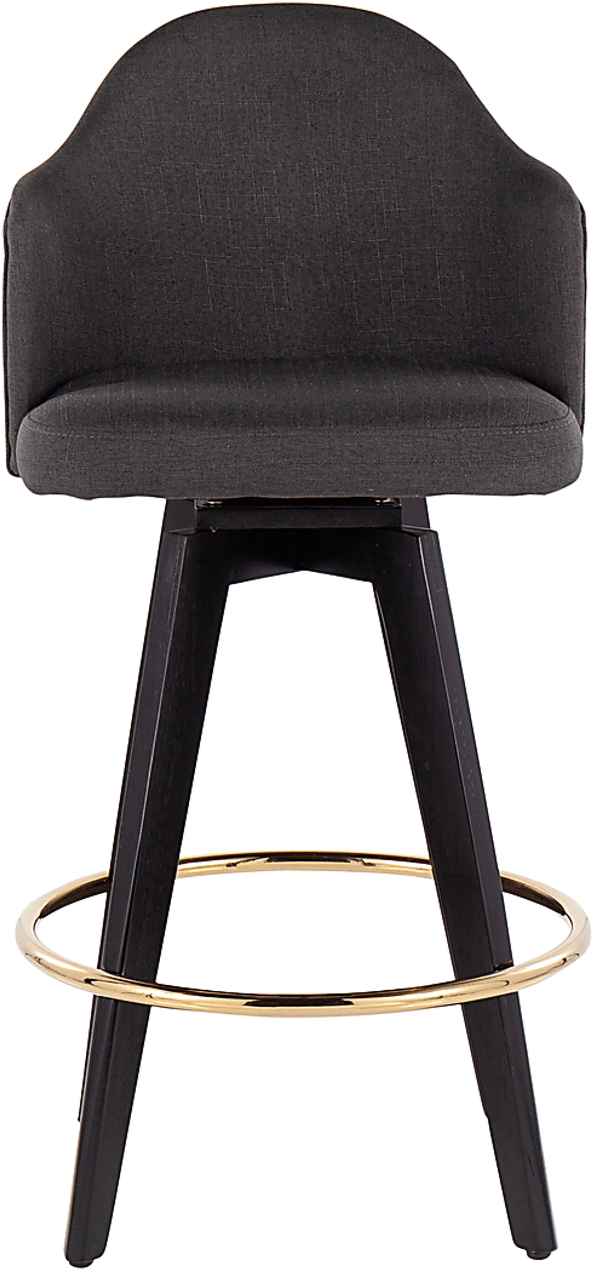 Sandron I Charcoal Counter Height Stool, Set of 2 - Image 6