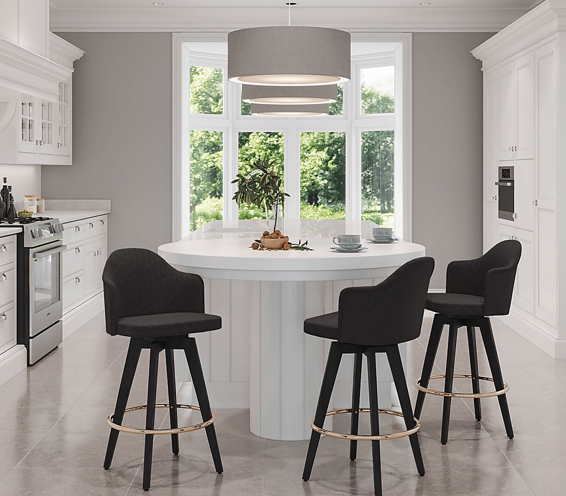 Sandron I Charcoal Counter Height Stool, Set of 2 - Image 8