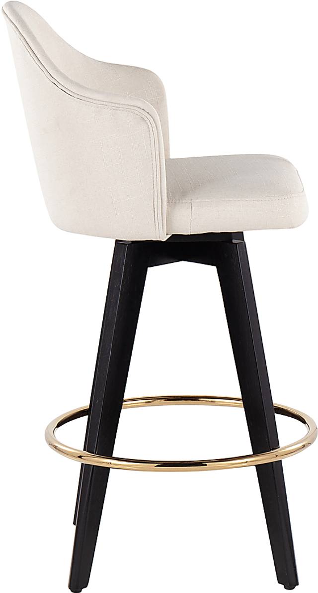 Sandron I Cream Counter Height Stool, Set of 2 - Thumbnail - Image 3