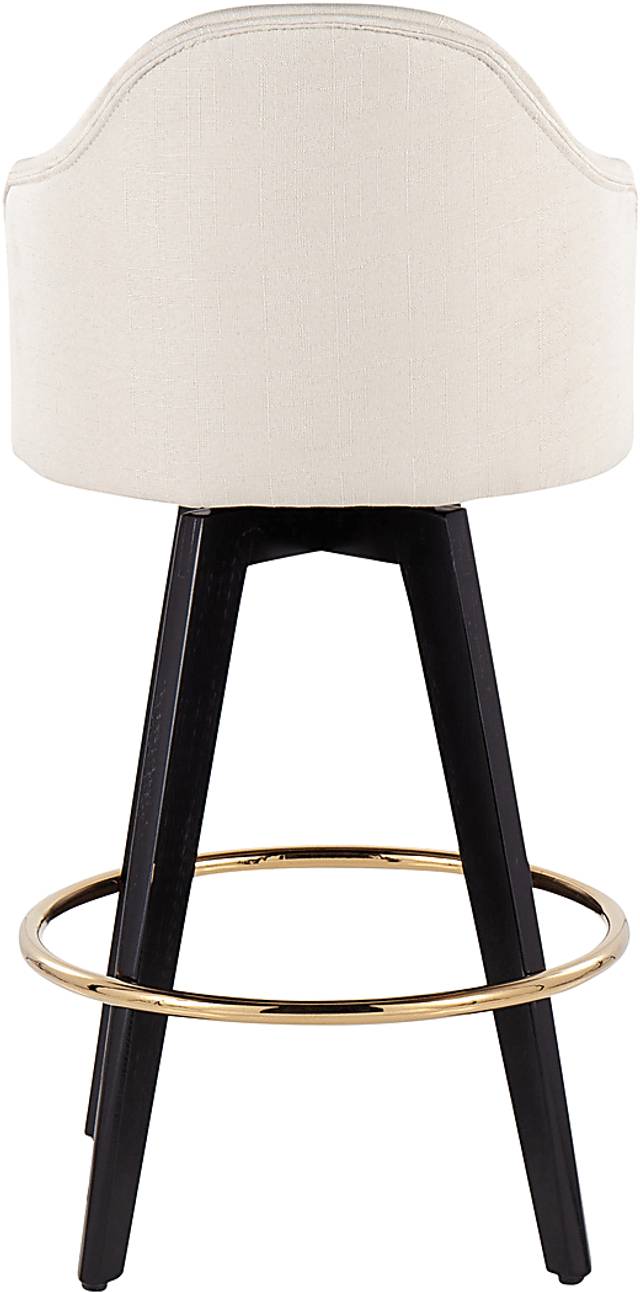 Sandron I Cream Counter Height Stool, Set of 2 - Thumbnail - Image 5