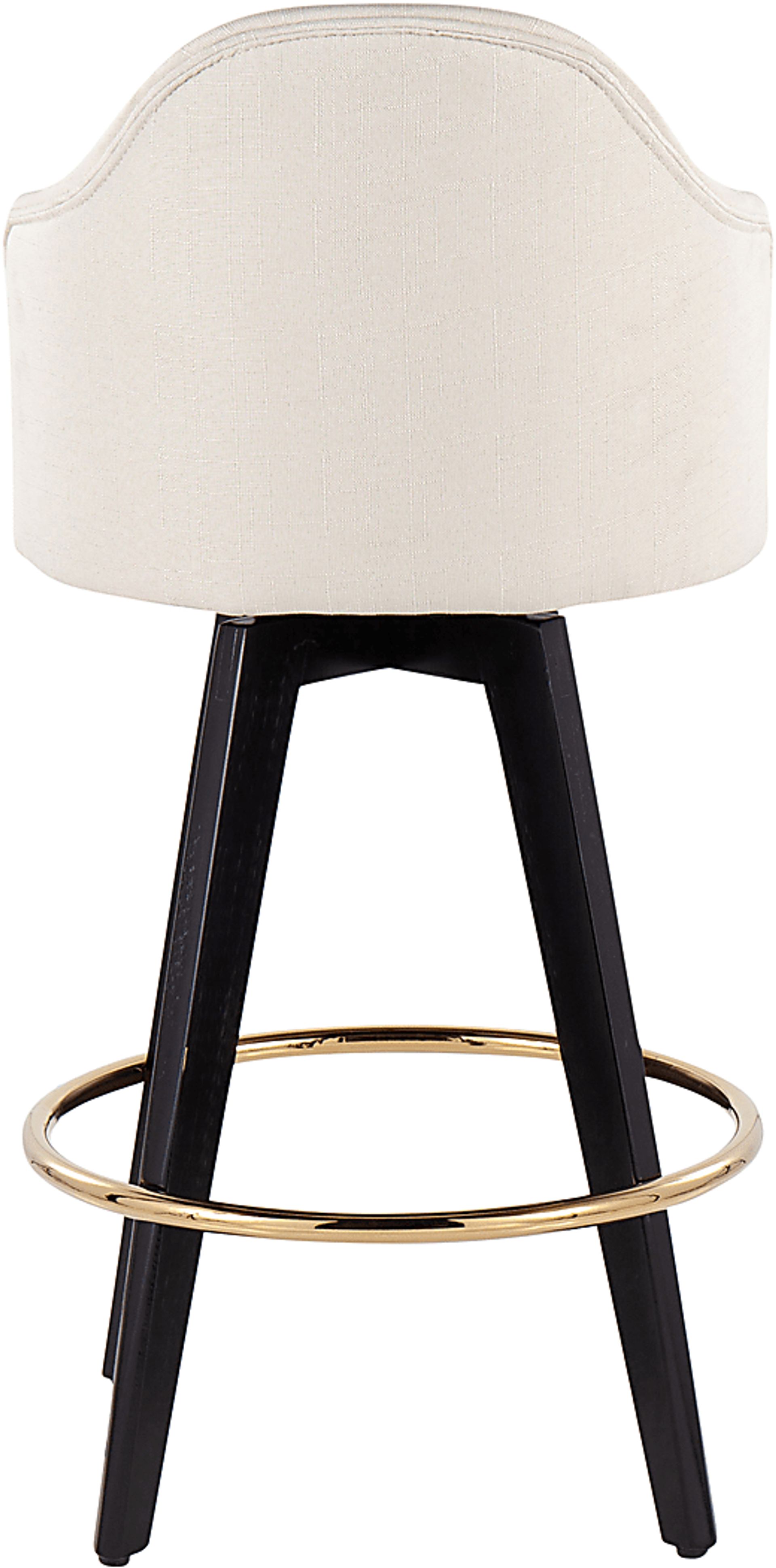 Sandron I Cream Counter Height Stool, Set of 2 - Image 5