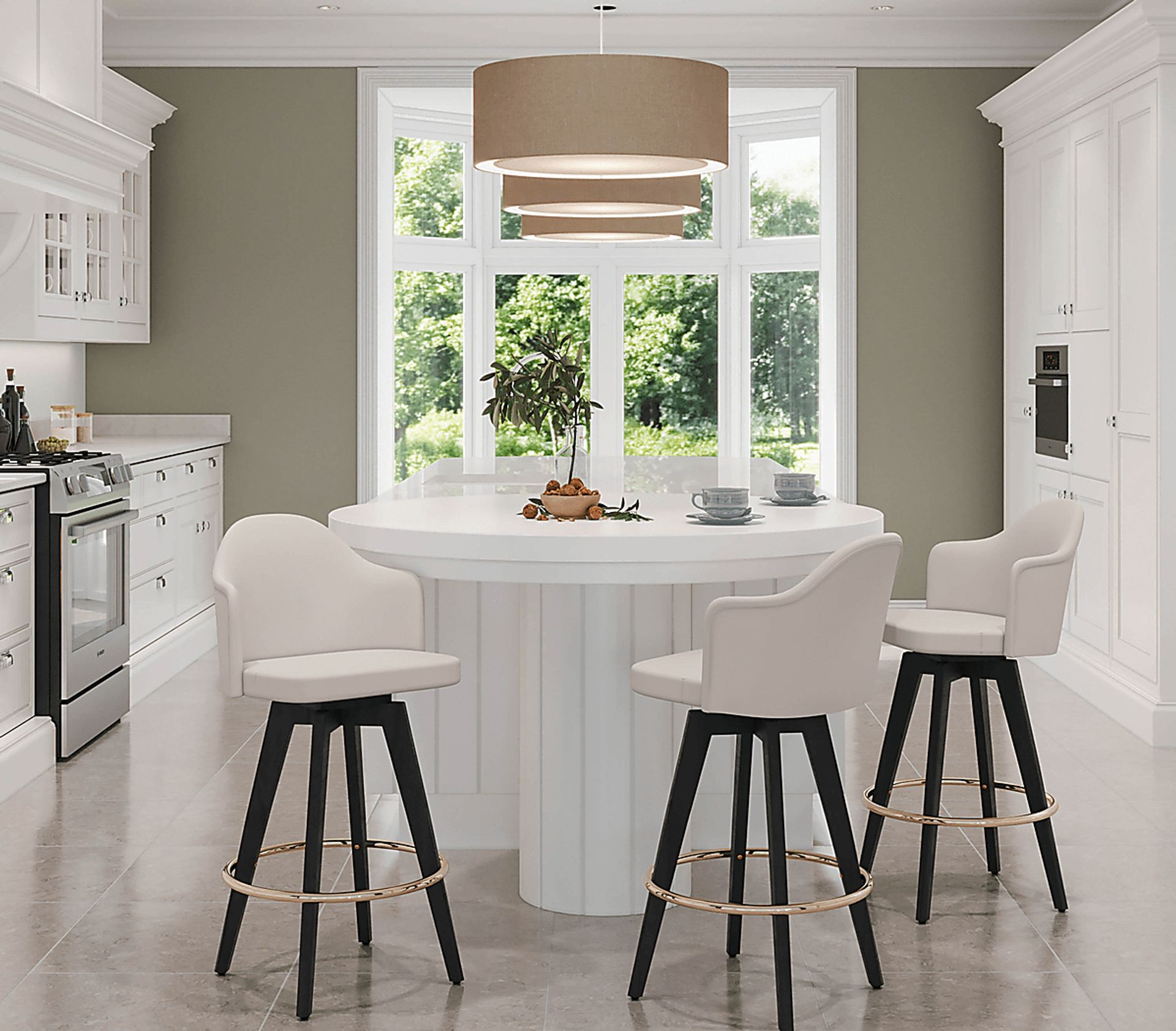 Sandron I Cream Counter Height Stool, Set of 2 - Image 8