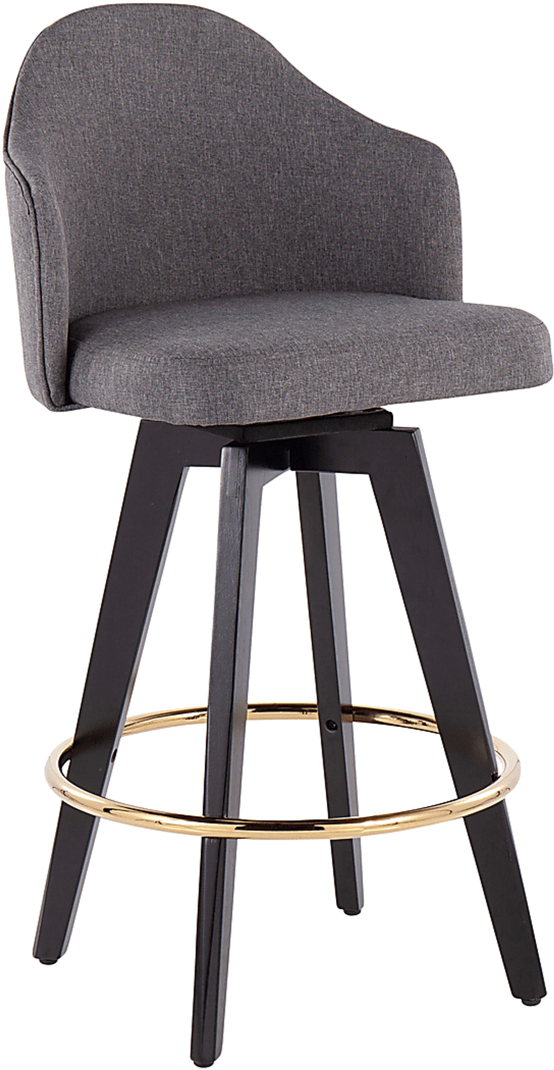 Sandron I Gray Counter Height Stool, Set of 2 - Image 2