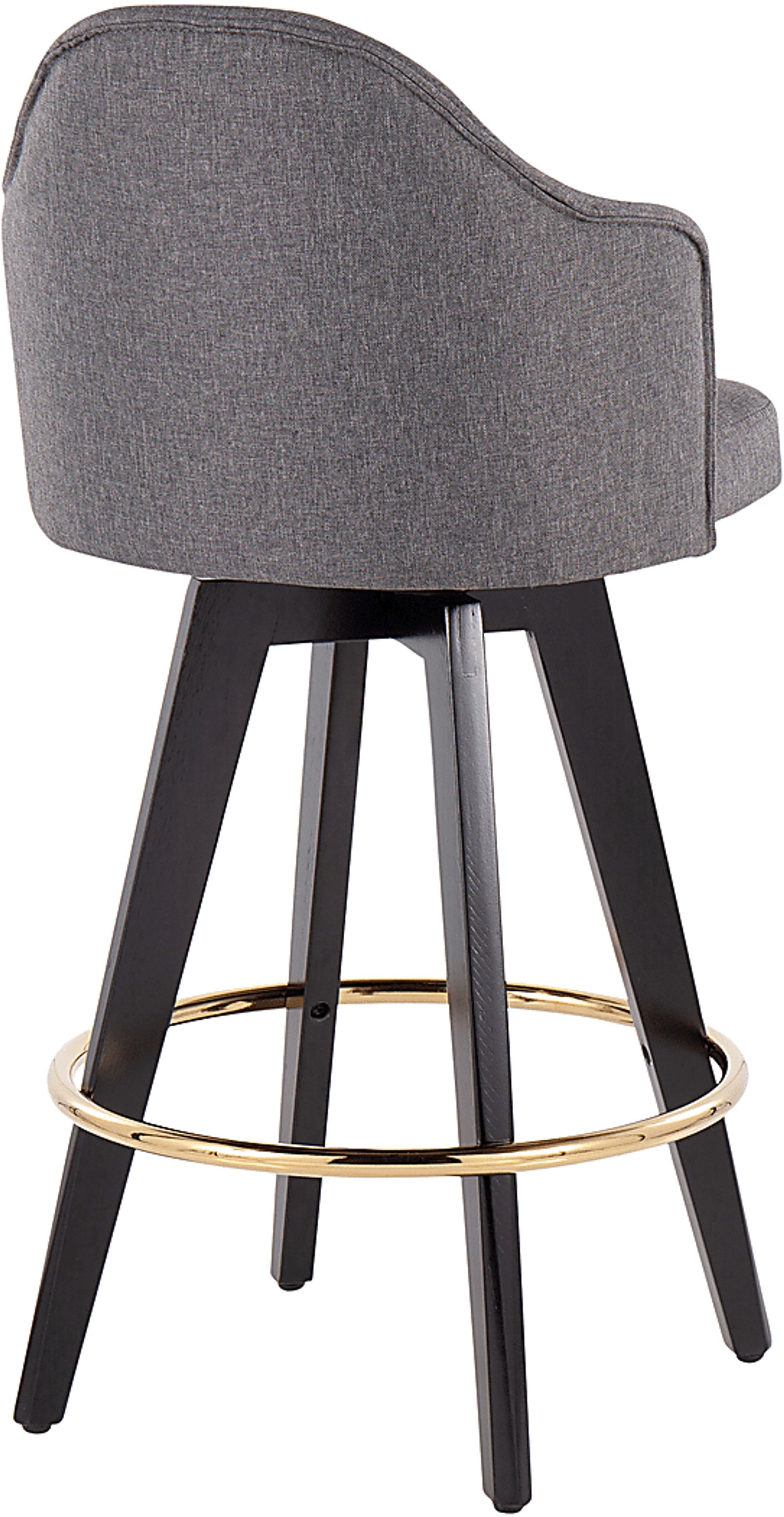 Sandron I Gray Counter Height Stool, Set of 2 - Image 4