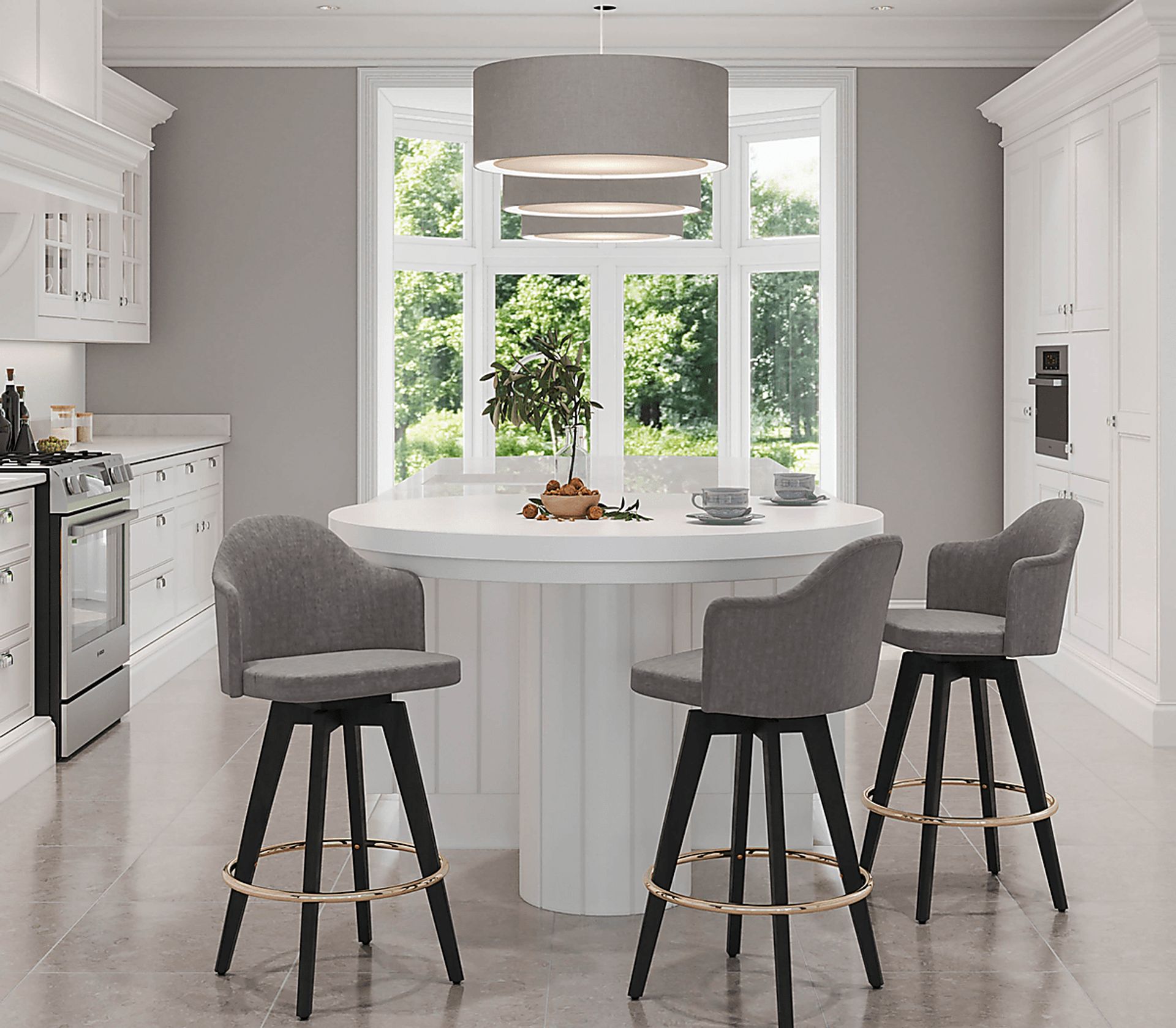 Sandron I Gray Counter Height Stool, Set of 2 - Image 8