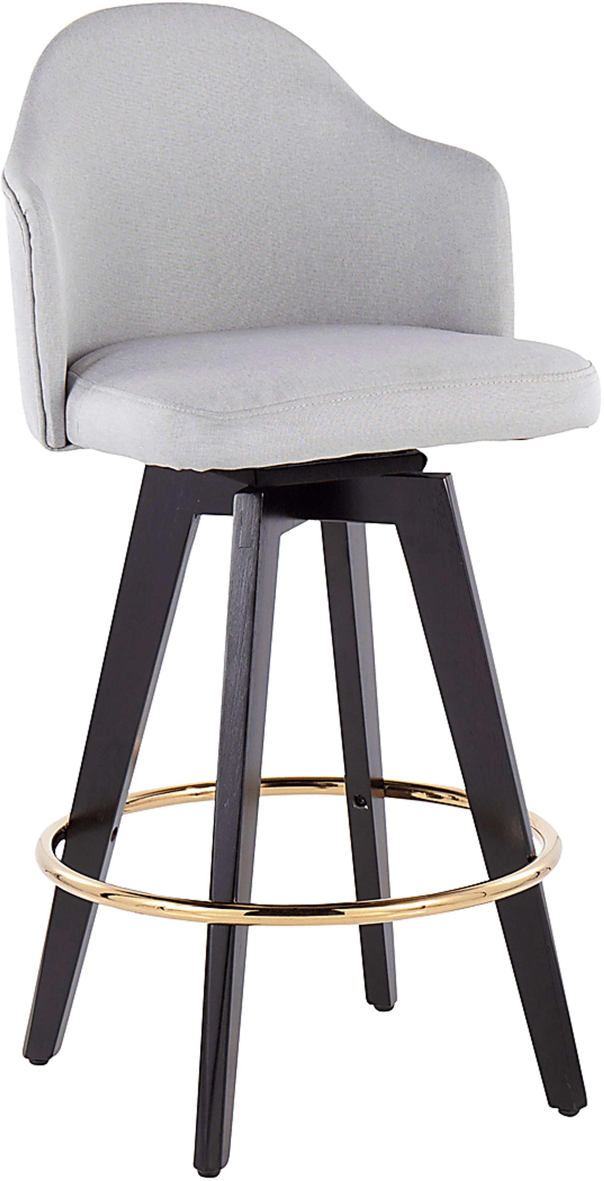 Sandron I Light Gray Counter Height Stool, Set of 2 - Image 2