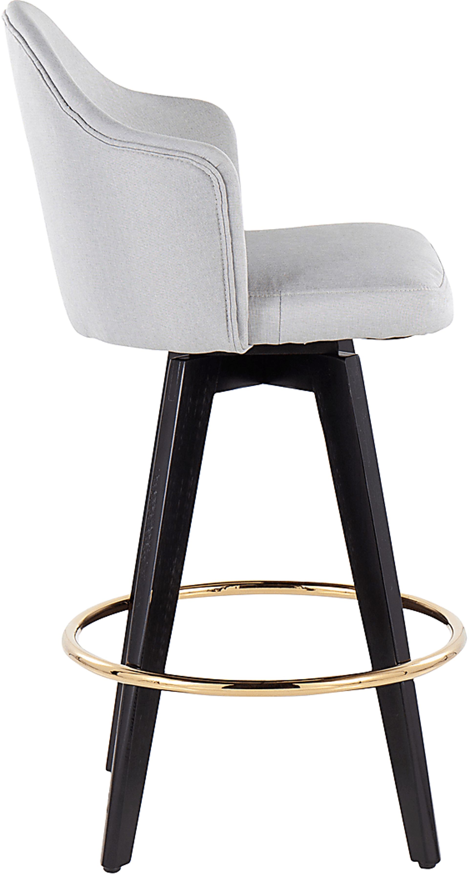Sandron I Light Gray Counter Height Stool, Set of 2 - Image 3
