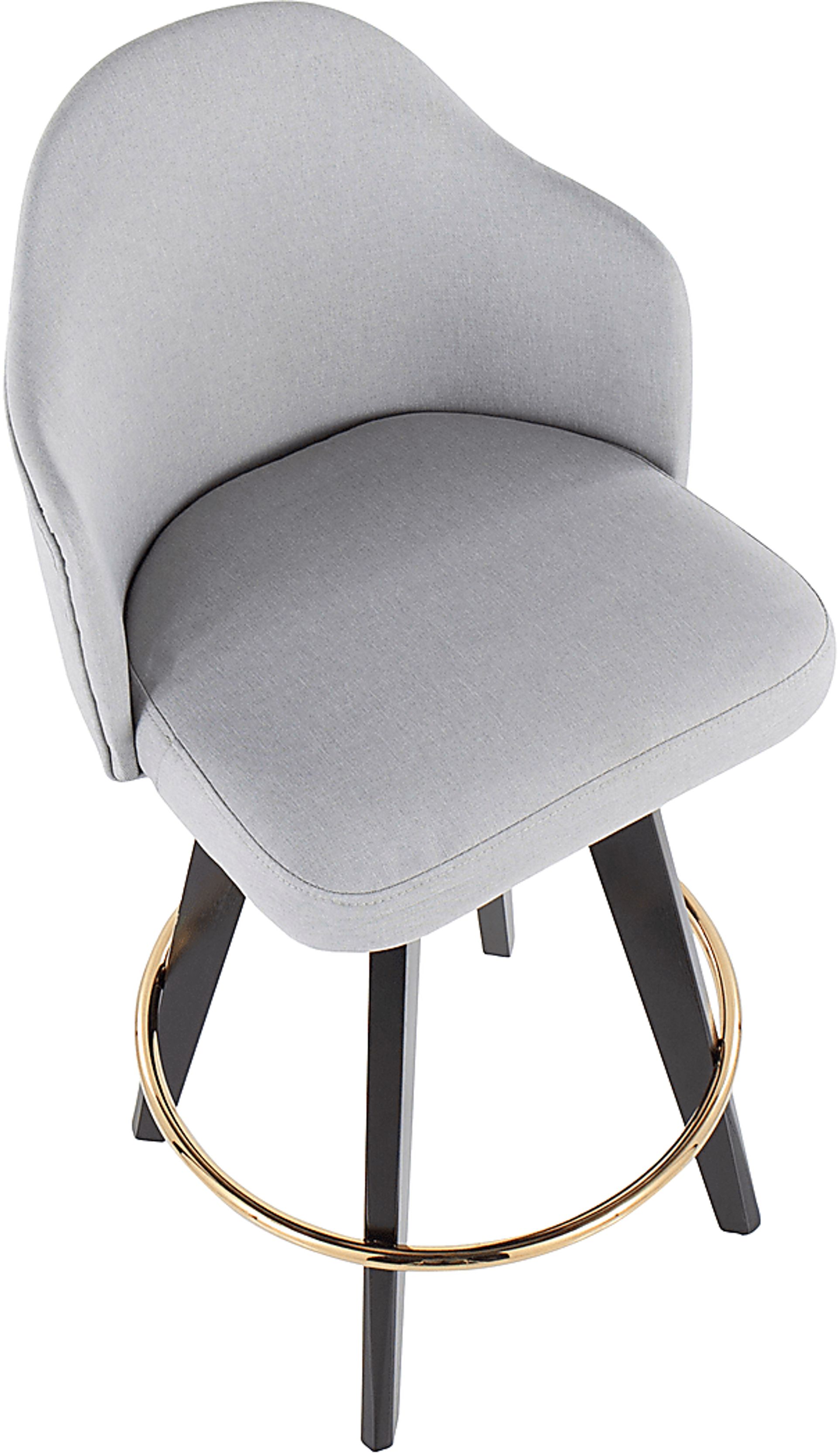 Sandron I Light Gray Counter Height Stool, Set of 2 - Image 7