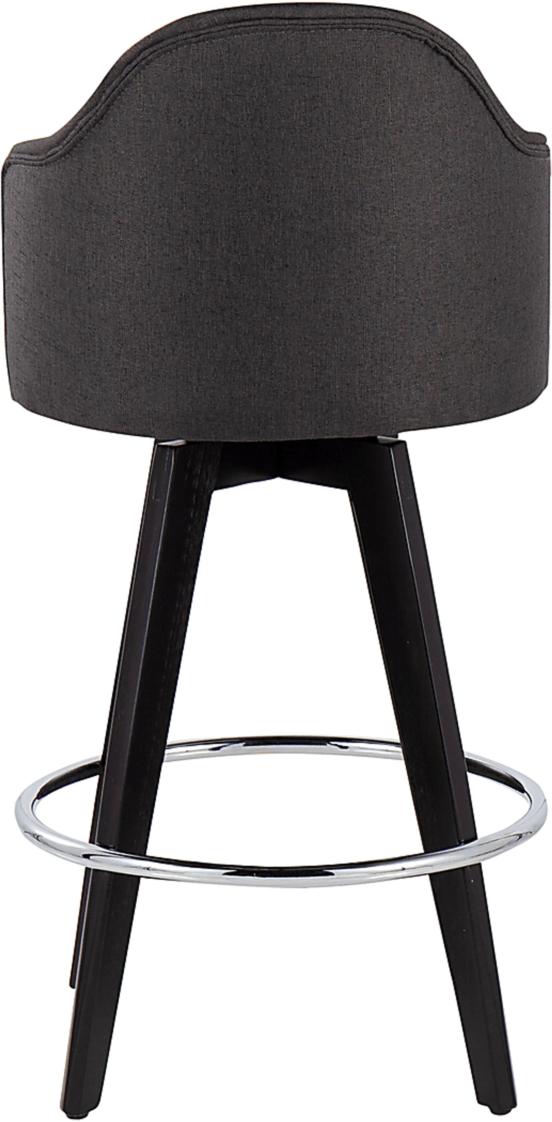 Sandron II Charcoal Counter Height Stool, Set of 2 - Image 5
