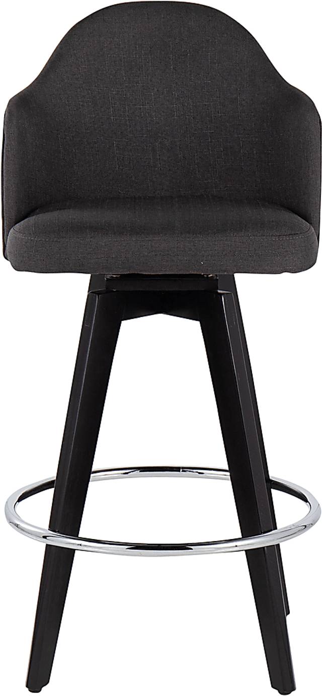 Sandron II Charcoal Counter Height Stool, Set of 2 - Thumbnail - Image 6