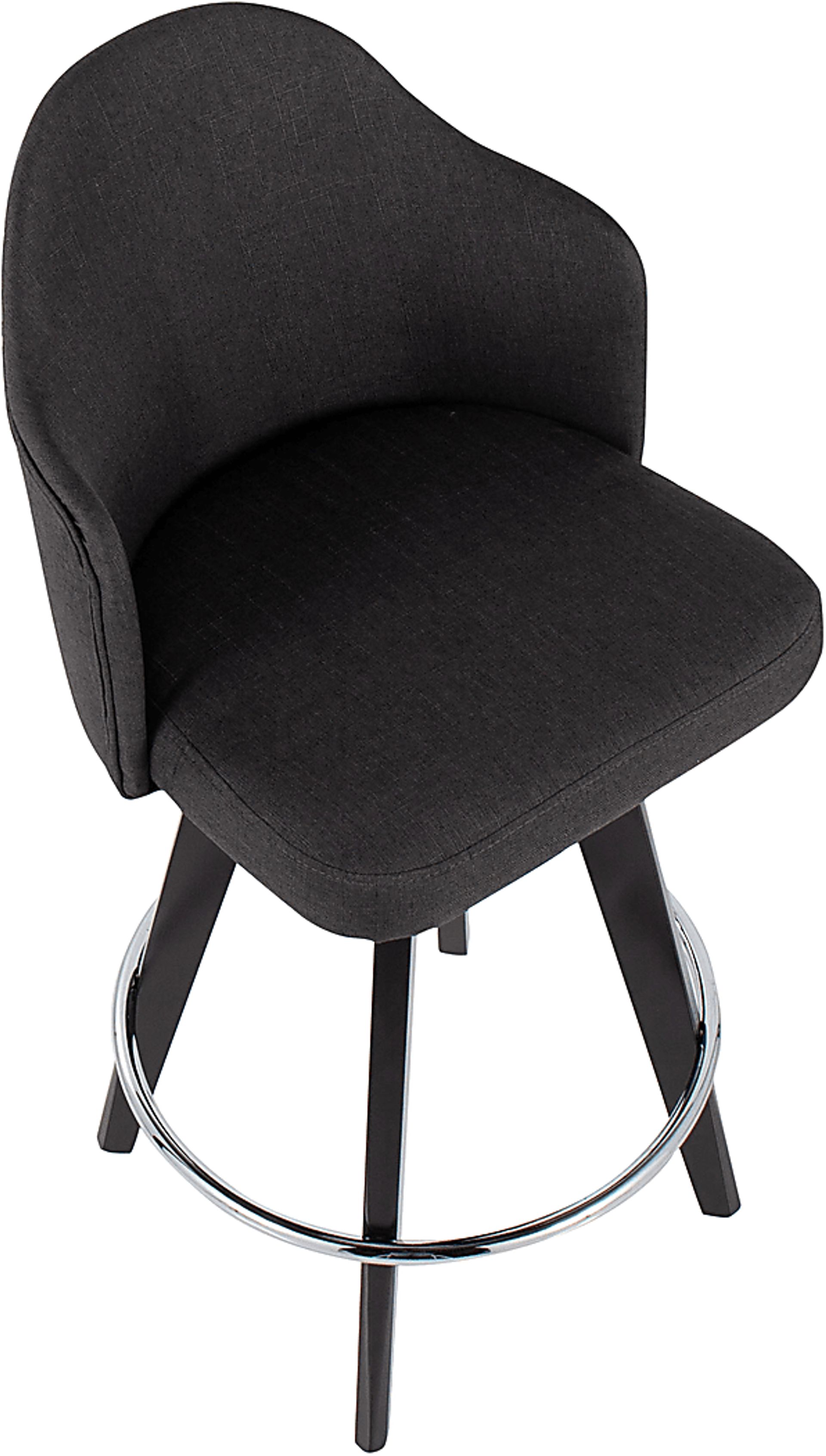 Sandron II Charcoal Counter Height Stool, Set of 2 - Image 7