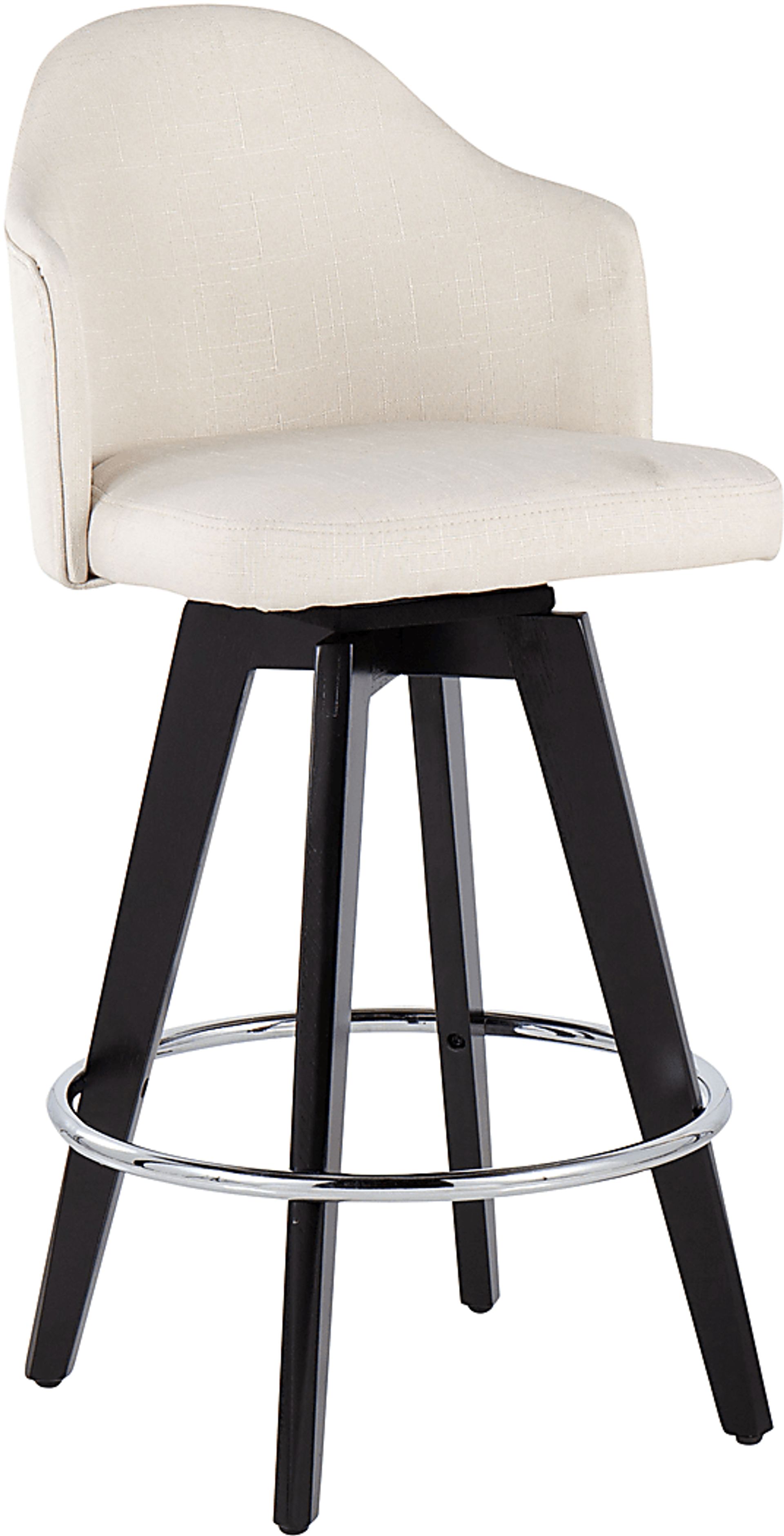 Sandron II Cream Counter Height Stool, Set of 2 - Image 2