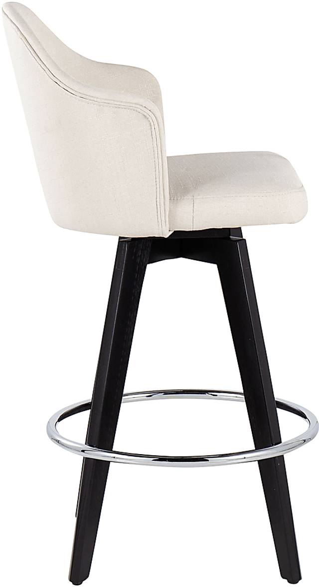 Sandron II Cream Counter Height Stool, Set of 2 - Thumbnail - Image 3