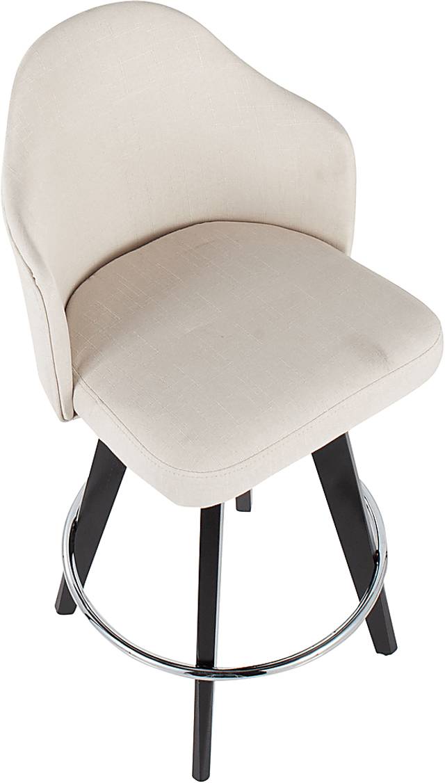 Sandron II Cream Counter Height Stool, Set of 2 - Thumbnail - Image 7