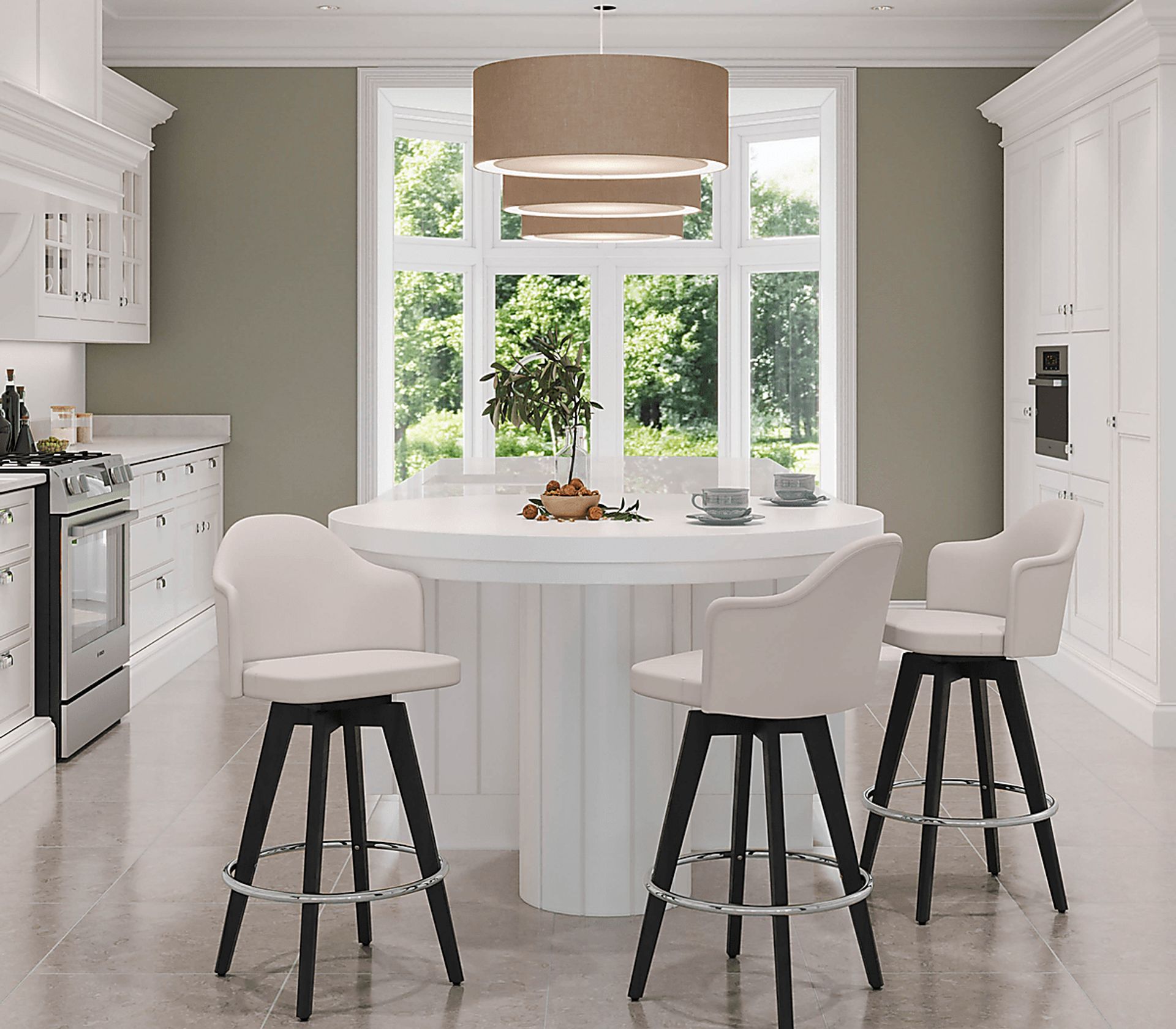 Sandron II Cream Counter Height Stool, Set of 2 - Image 8