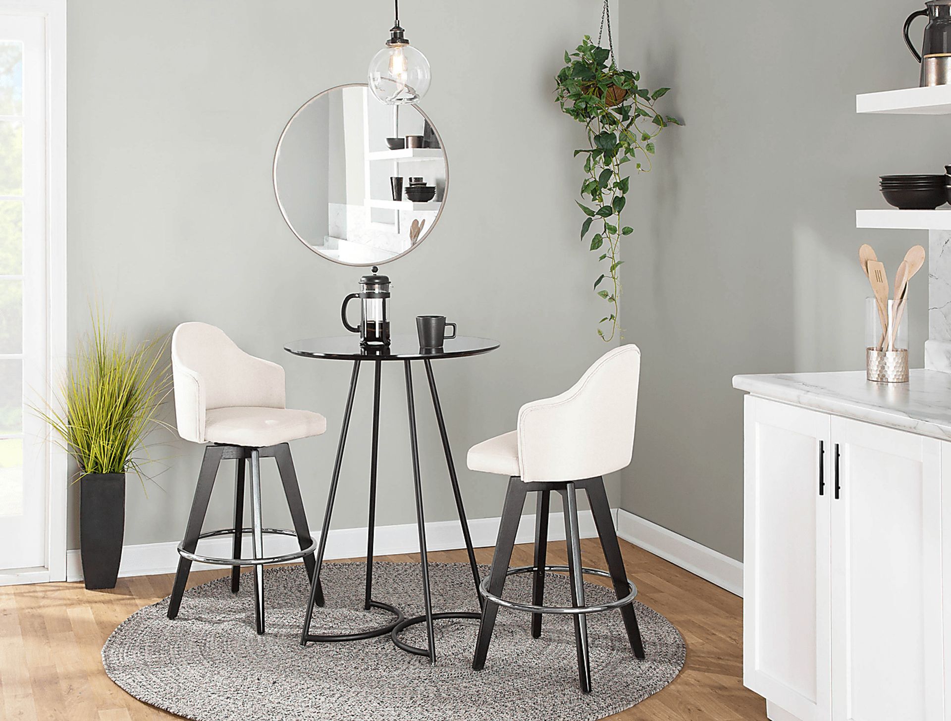 Sandron II Cream Counter Height Stool, Set of 2 - Image 10