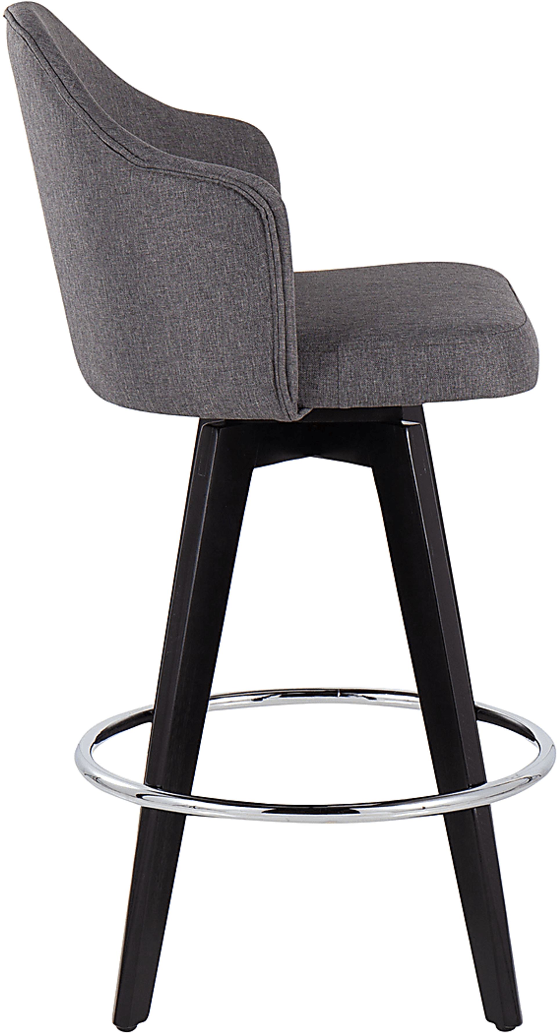 Sandron II Gray Counter Height Stool, Set of 2 - Image 3