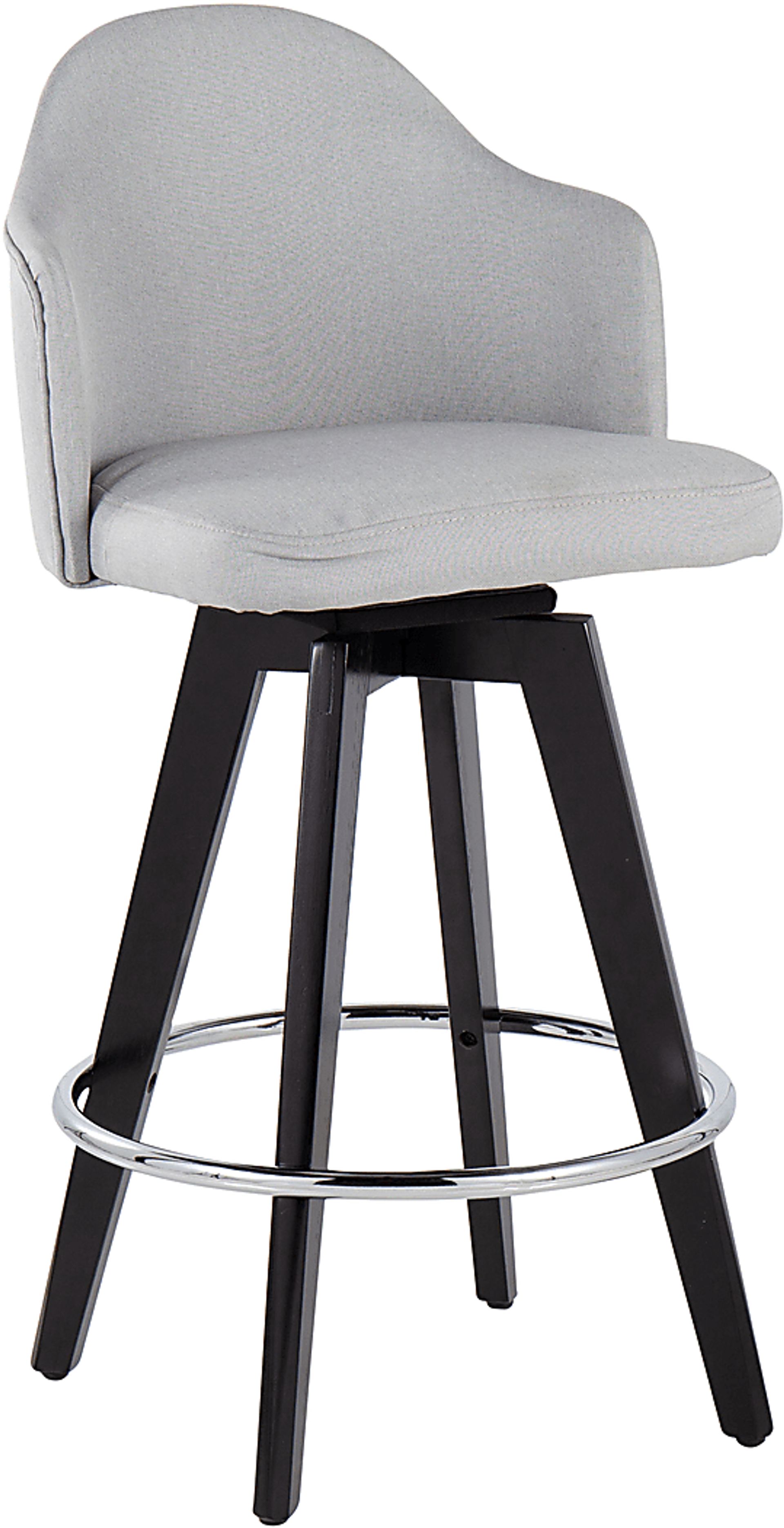 Sandron II Light Gray Counter Height Stool, Set of 2 - Image 2