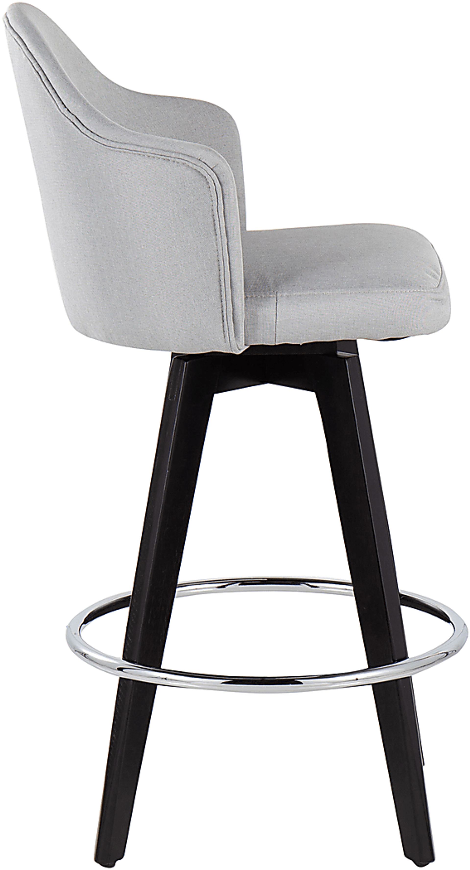 Sandron II Light Gray Counter Height Stool, Set of 2 - Image 3