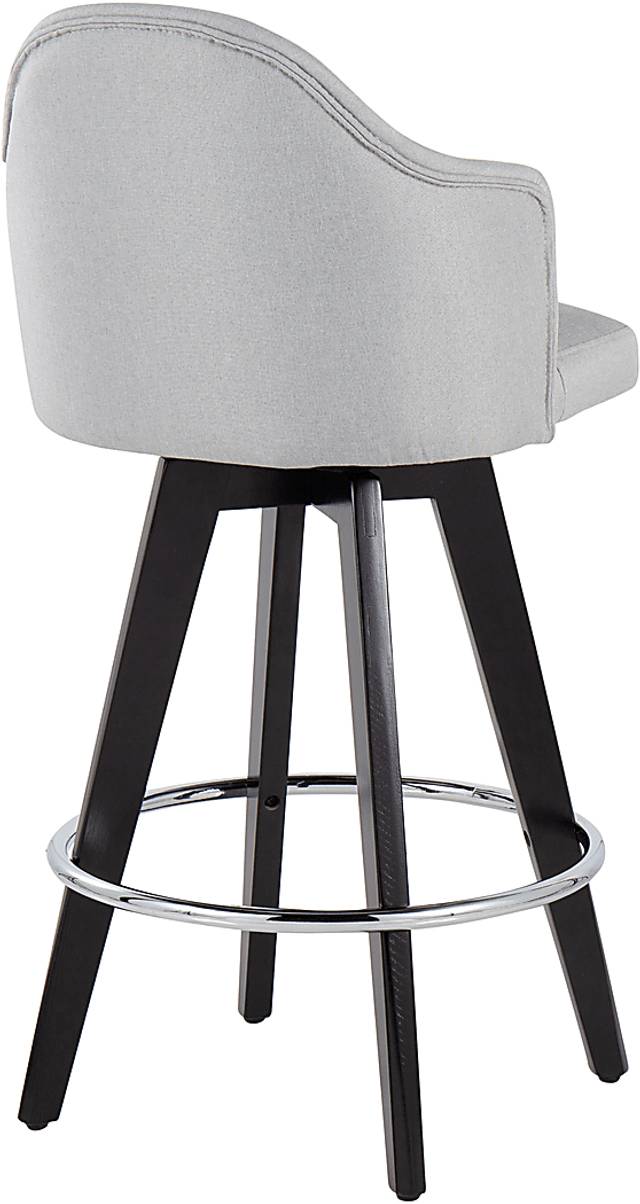 Sandron II Light Gray Counter Height Stool, Set of 2 - Thumbnail - Image 4