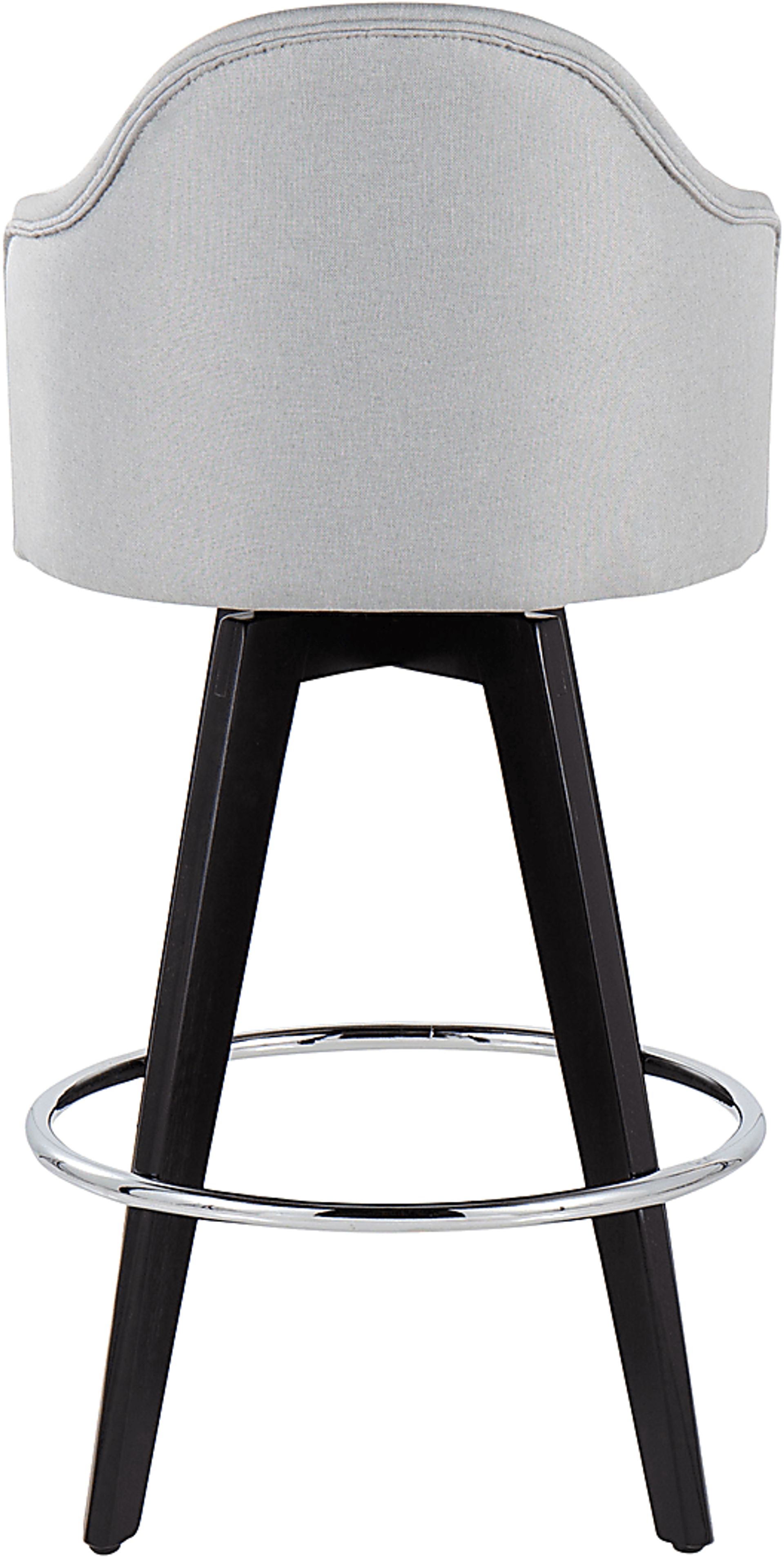 Sandron II Light Gray Counter Height Stool, Set of 2 - Image 5