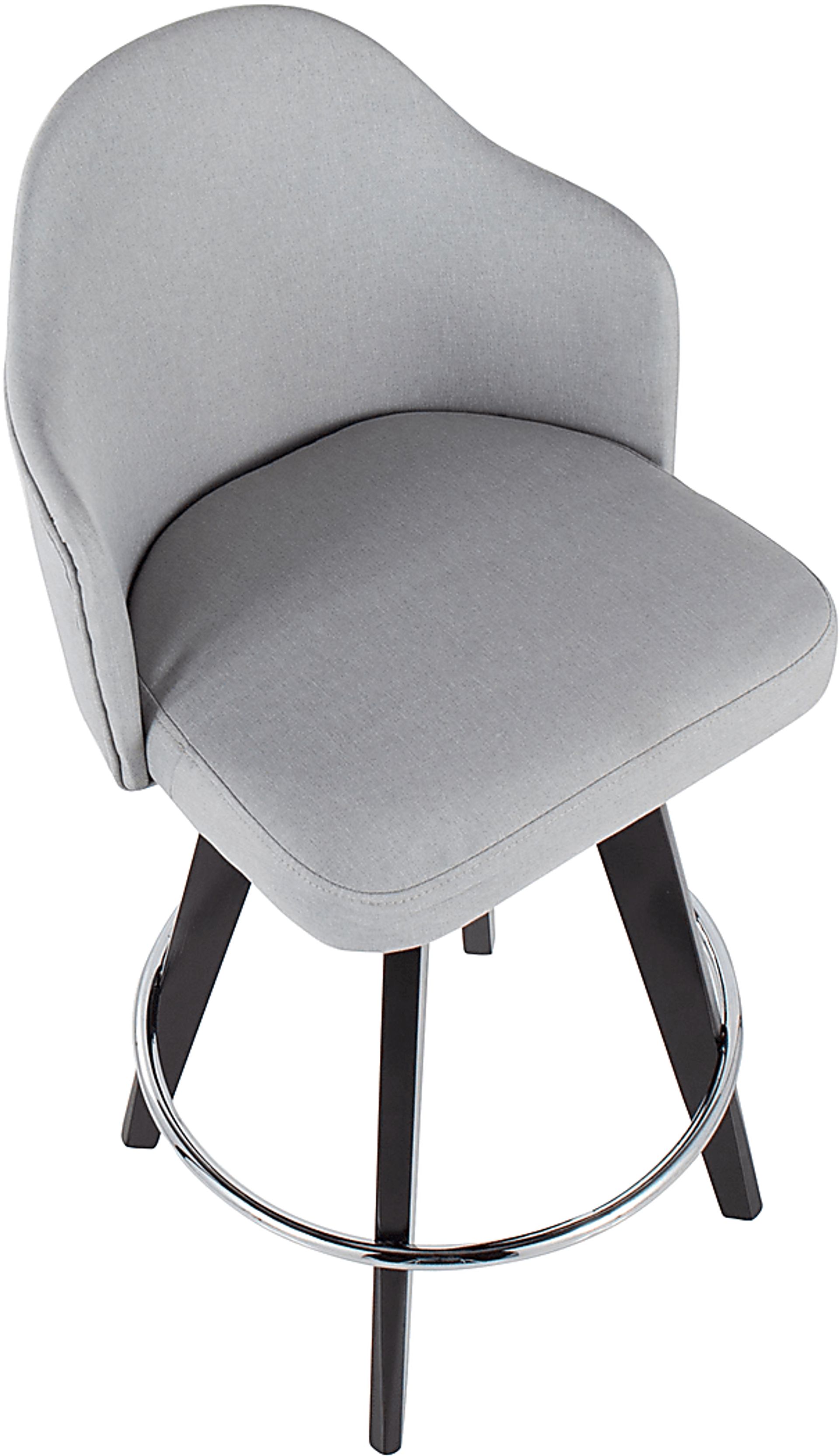 Sandron II Light Gray Counter Height Stool, Set of 2 - Image 7