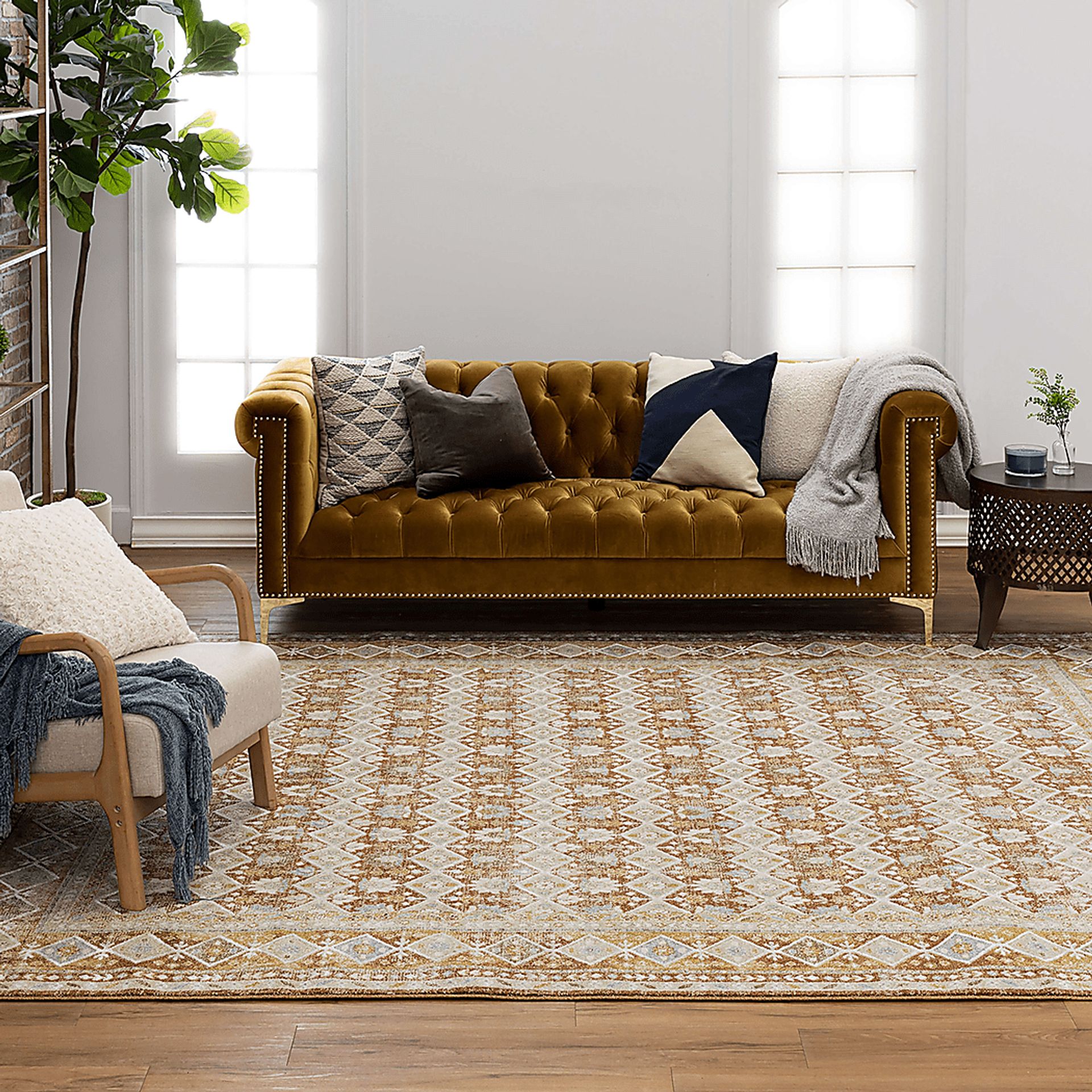 Sandwe Terracotta 6'6 x 9'10 Rug - Image 2