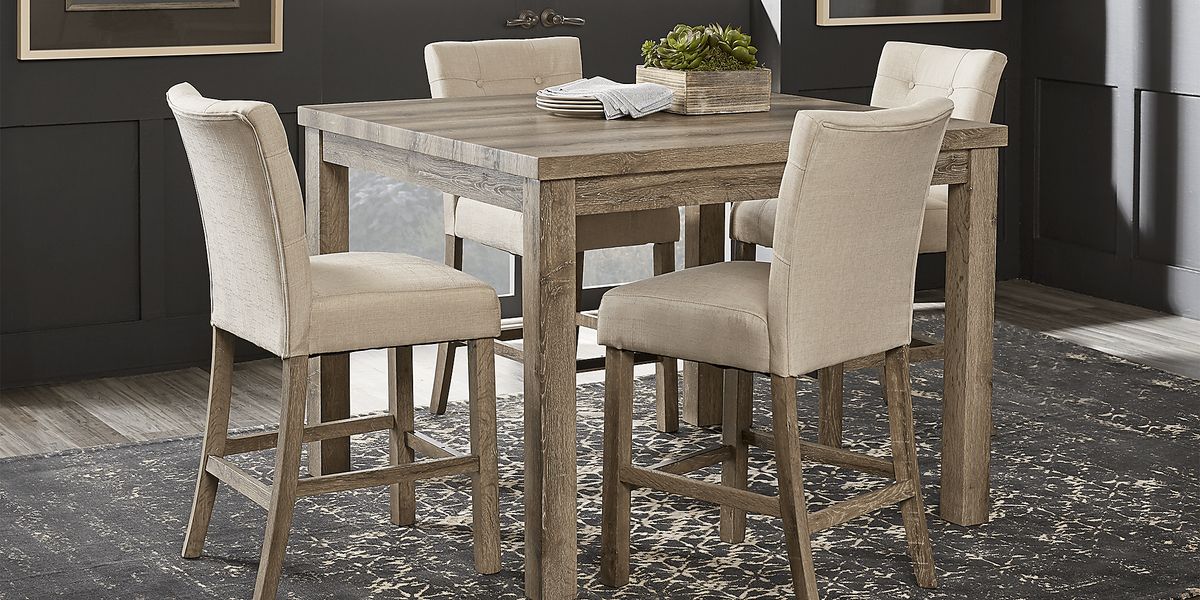 Sandy Heights 5 Pc Brown Dark Wood Dining Room Set Rooms to Go