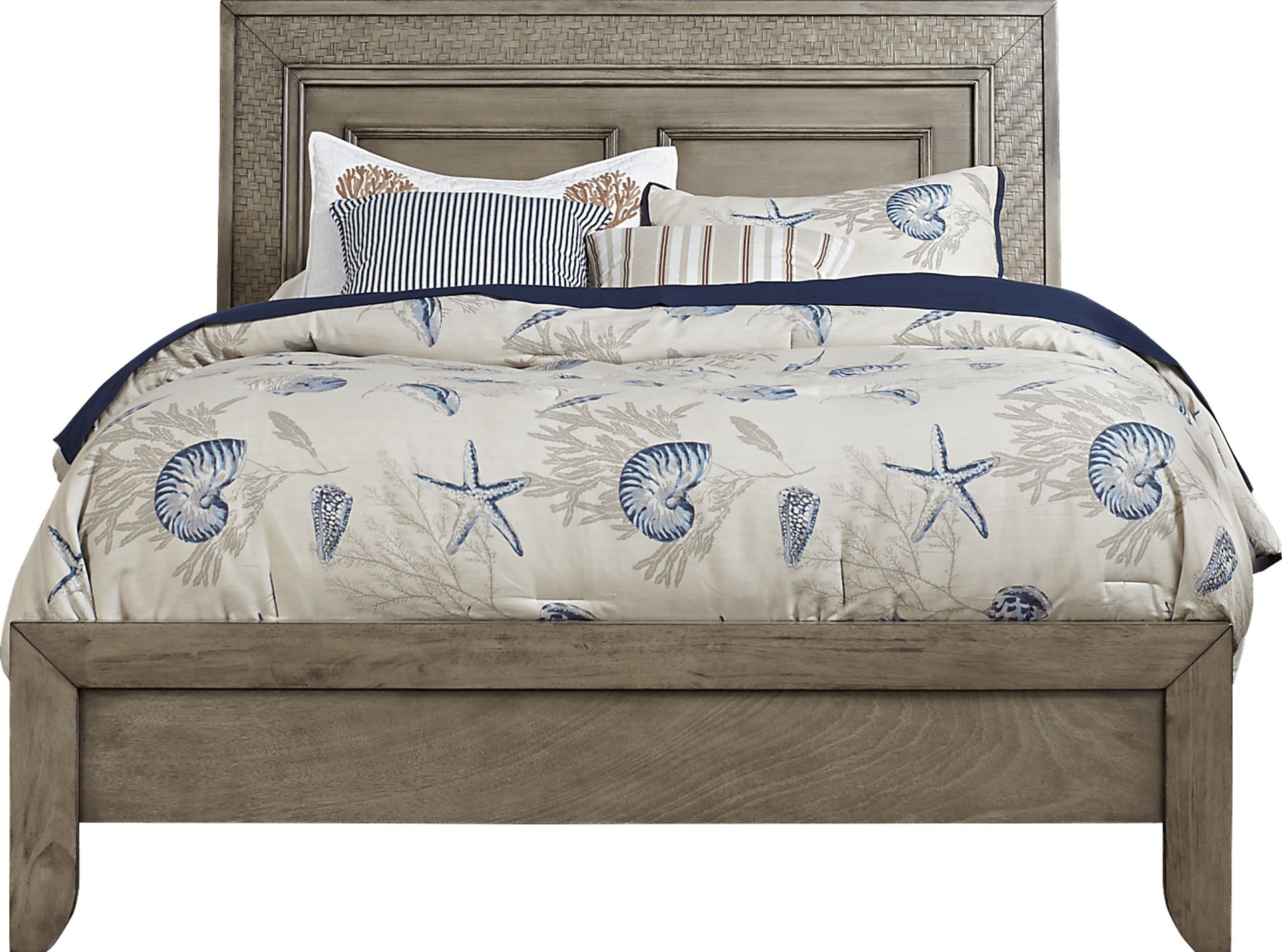 Sandy Lane Driftwood 3 Pc King Panel Bed - Image 1