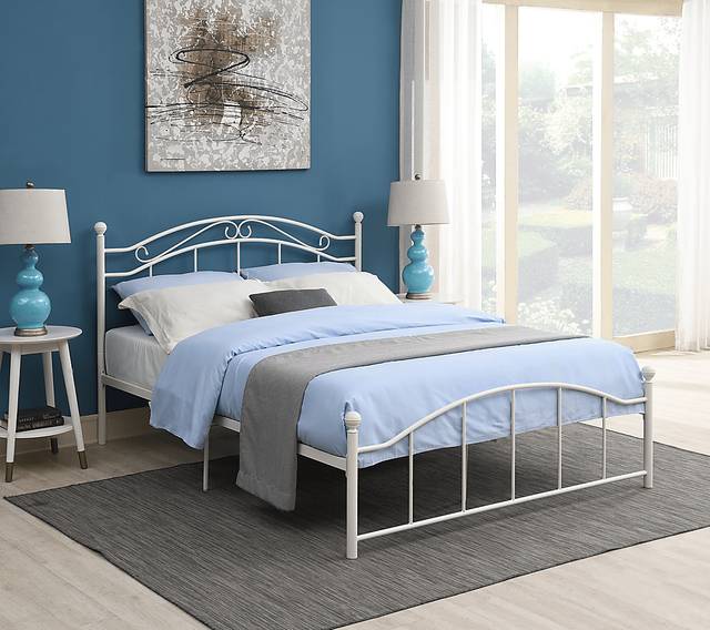 Sandyford White Queen Bed - Thumbnail - Image 3