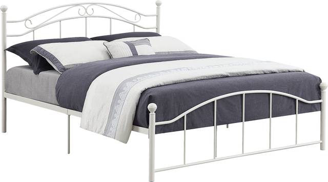 Sandyford White Queen Bed - Thumbnail - Image 1
