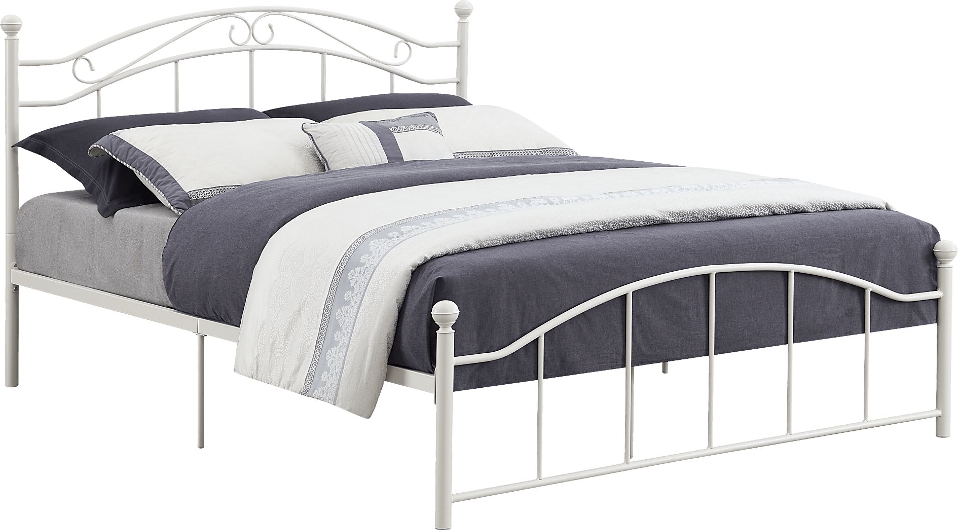 Sandyford White Queen Bed - Image 1