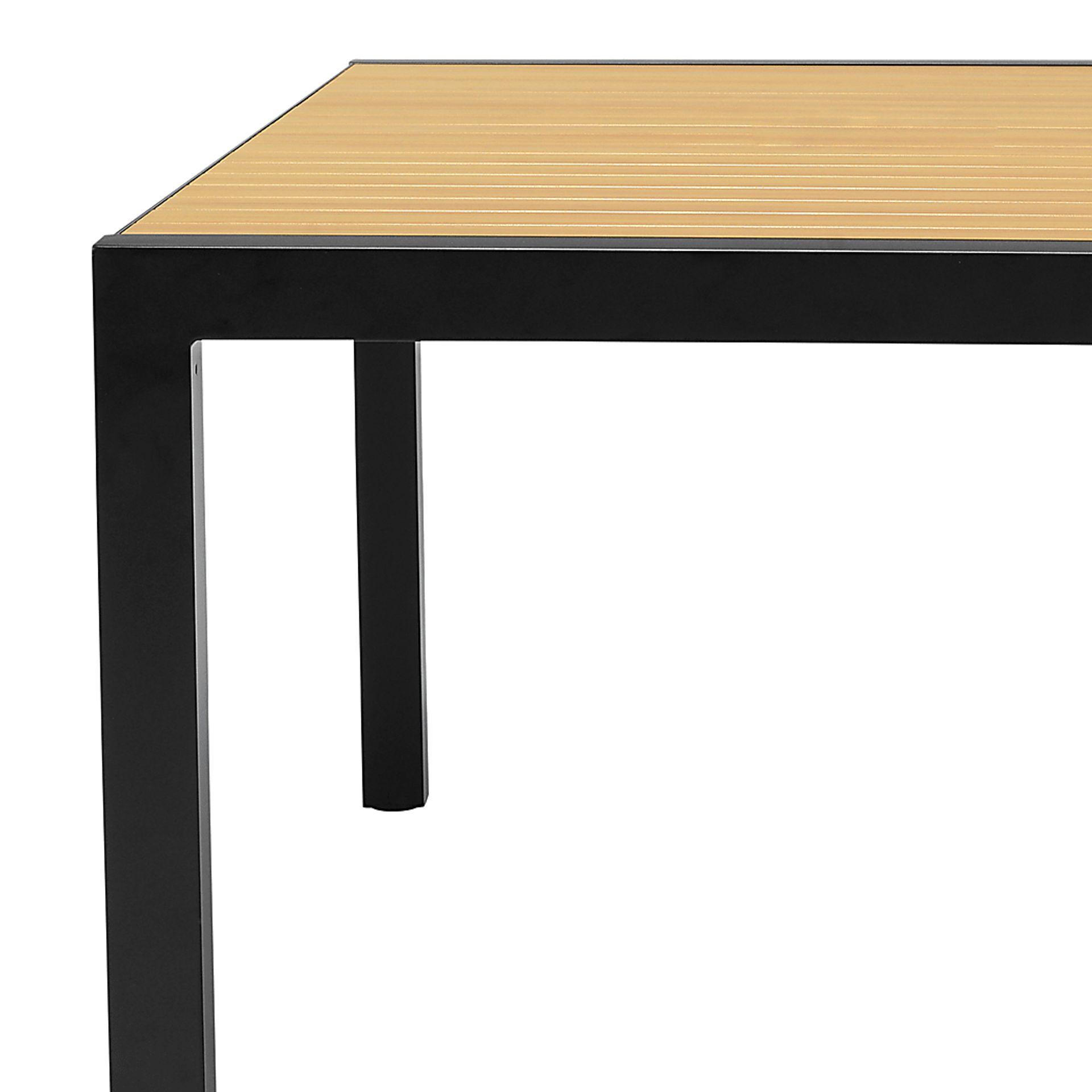 Sanellan Black Outdoor Dining Table - Image 4