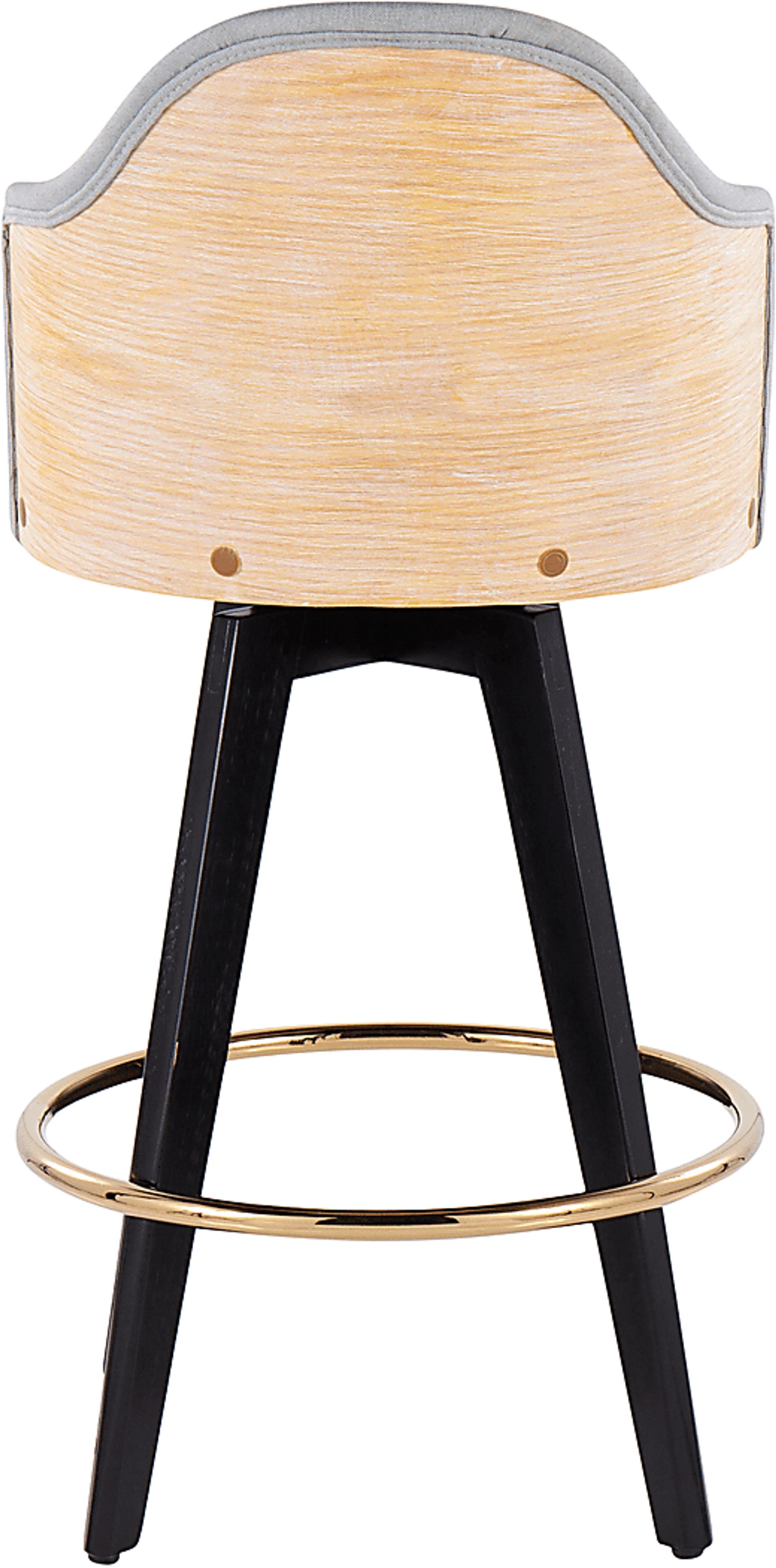 Sanellas I Gray Counter Height Stool, Set of 2 - Image 5