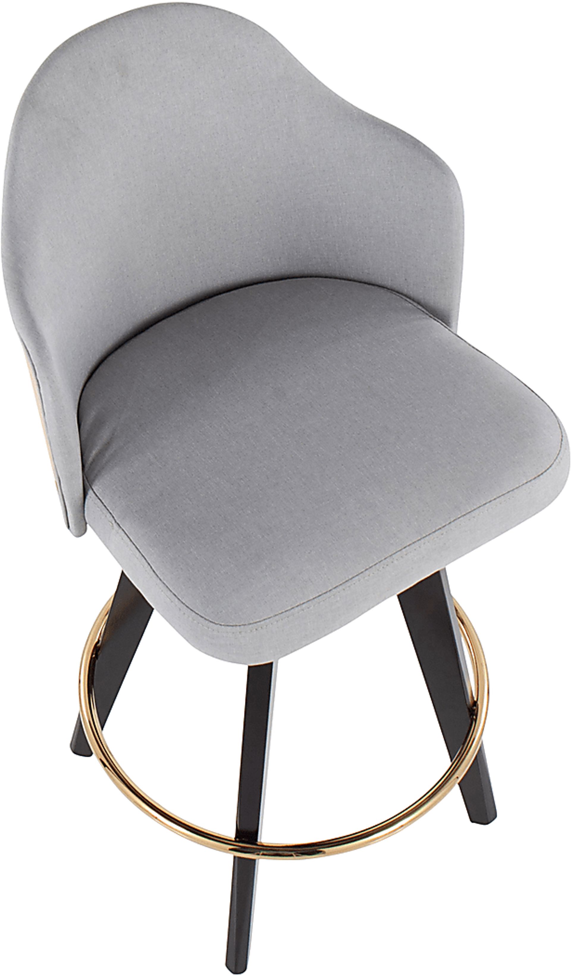 Sanellas I Gray Counter Height Stool, Set of 2 - Image 7