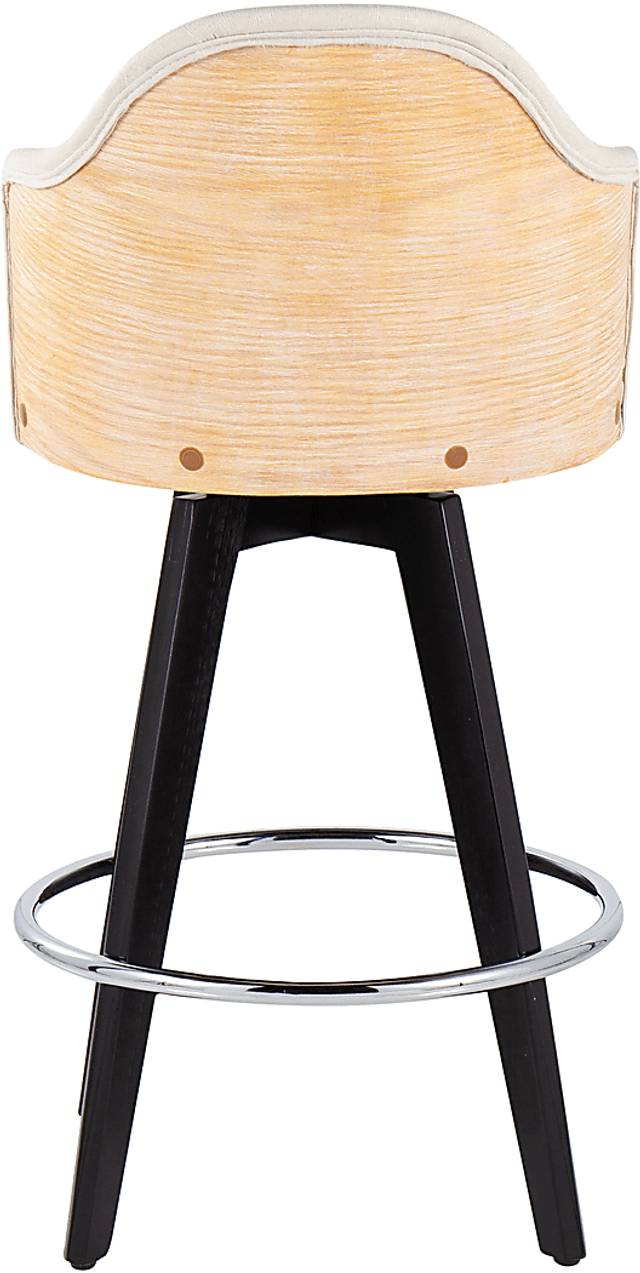 Sanellas II Cream Counter Height Stool, Set of 2 - Thumbnail - Image 5