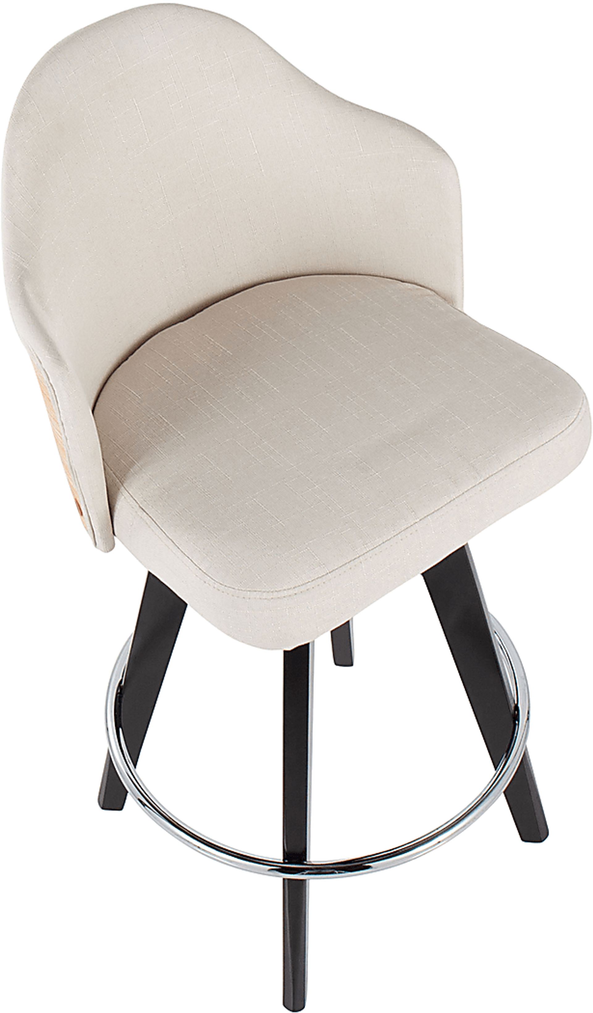 Sanellas II Cream Counter Height Stool, Set of 2 - Image 7