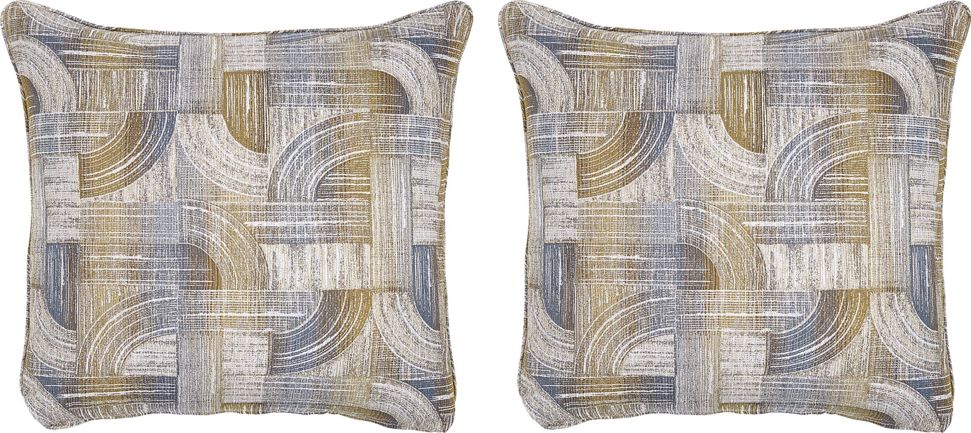 Sanford II Beige Accent Pillow, Set of Two - Image 1