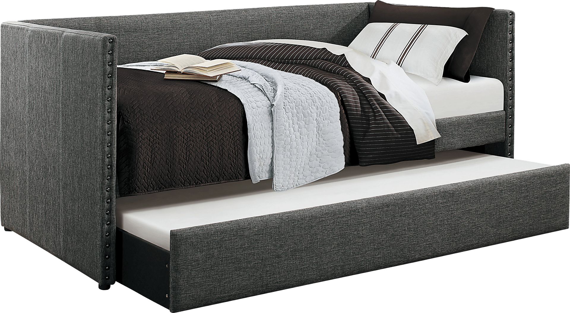 Sanford Way Gray Daybed with Trundle - Image 1