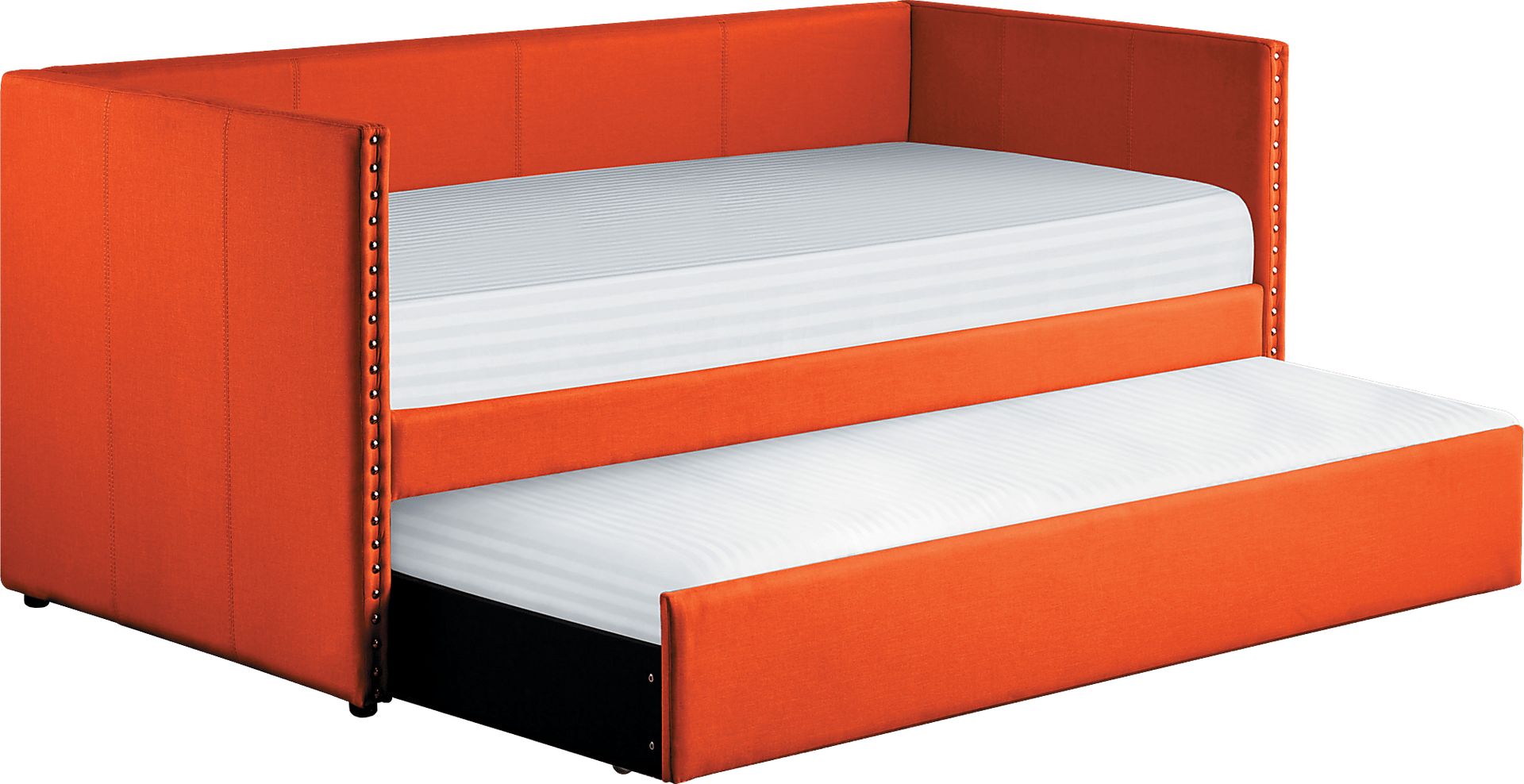 Sanford Way Orange Daybed with Trundle - Image 3