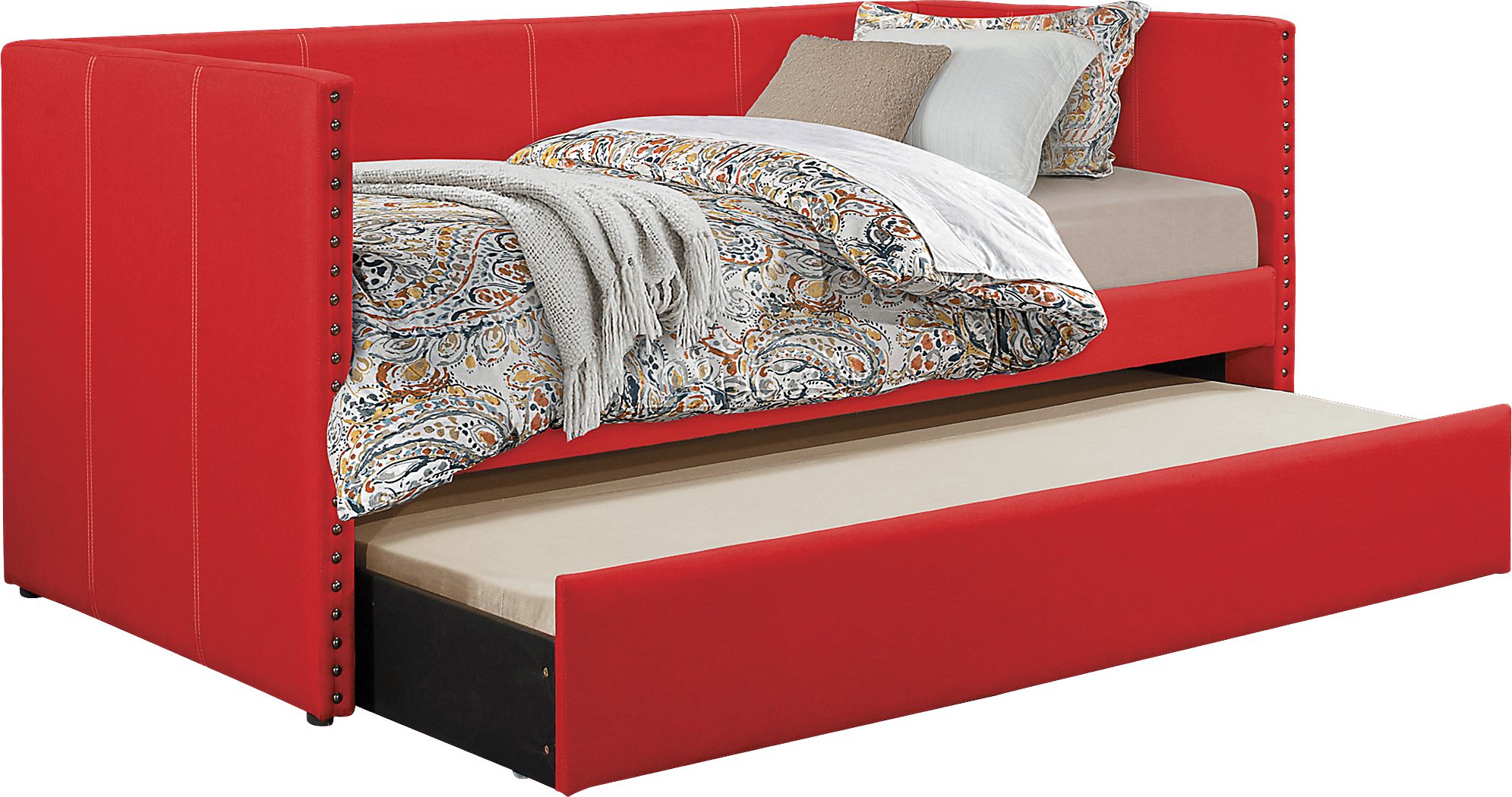 Sanford Way Red Daybed with Trundle Rooms To Go