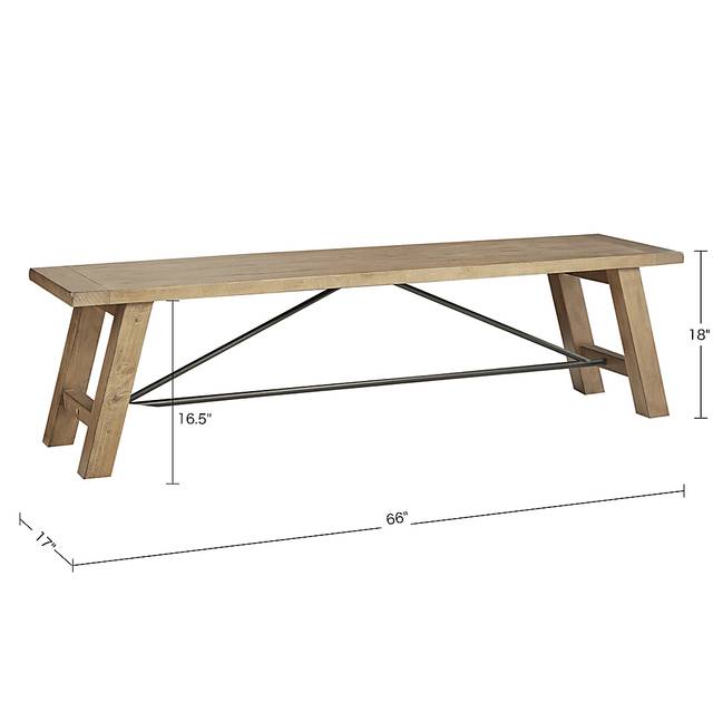 Sangamon Gray Dining Bench - Thumbnail - Image 9