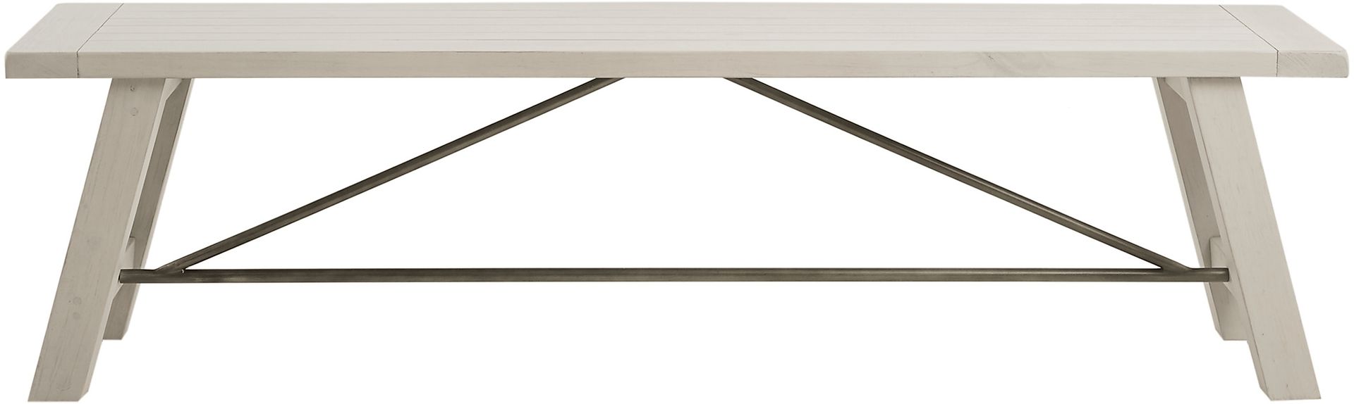 Sangamon White Dining Bench - Image 2