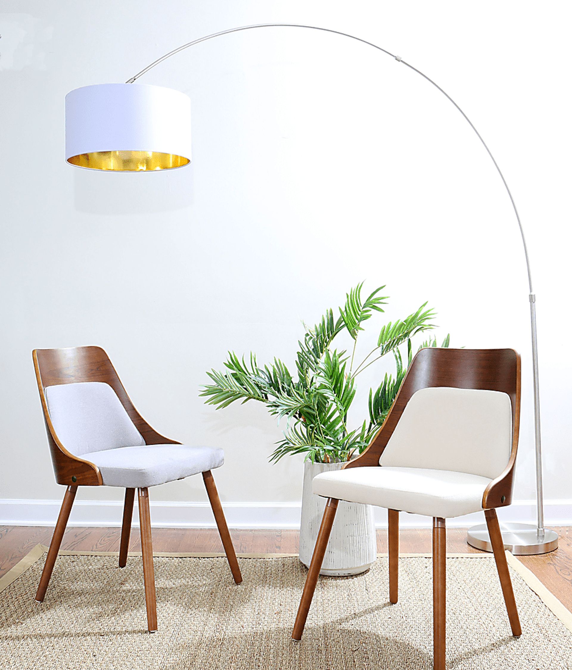 Sanger Court White Floor Lamp - Image 3