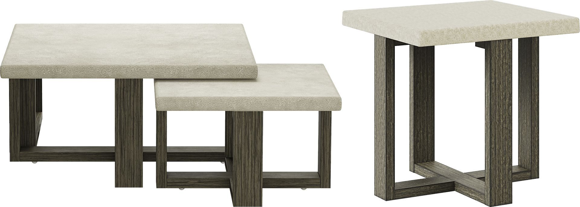Sanger Gray 3 Pc Cocktail Table Set - Image 1