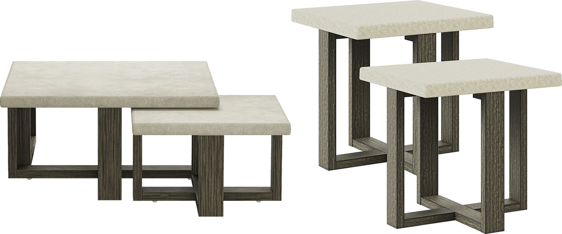 Sanger Gray 4 Pc Table Set