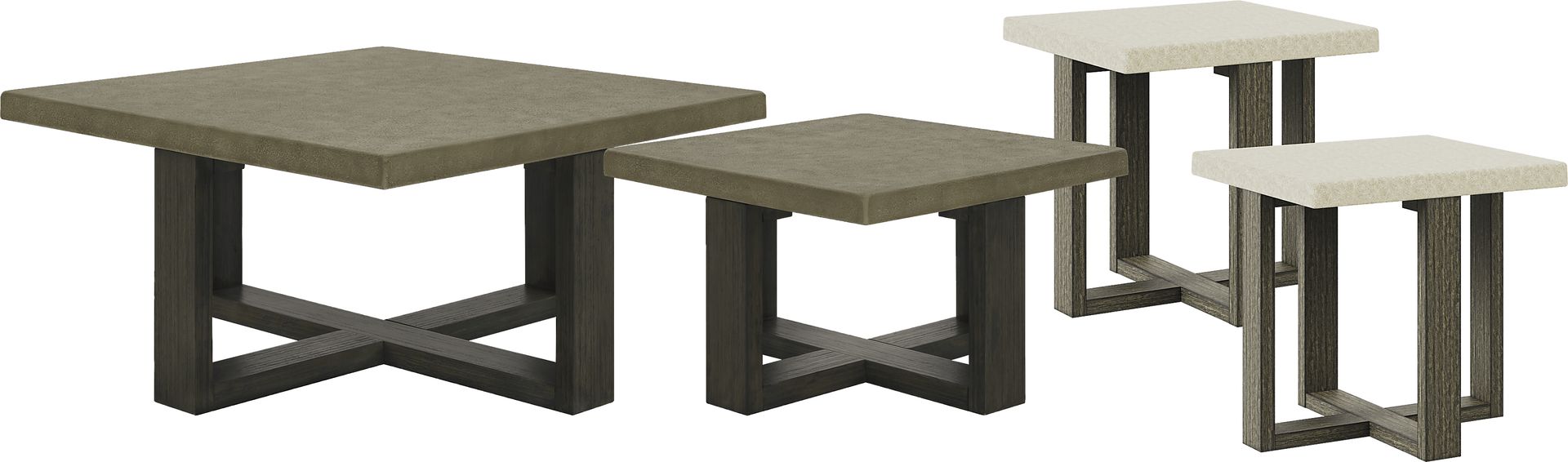 Sanger Gray 4 Pc Table Set - Image 1