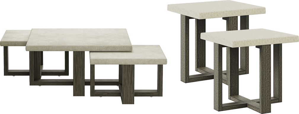 Sanger Gray 5 pc Table Set
