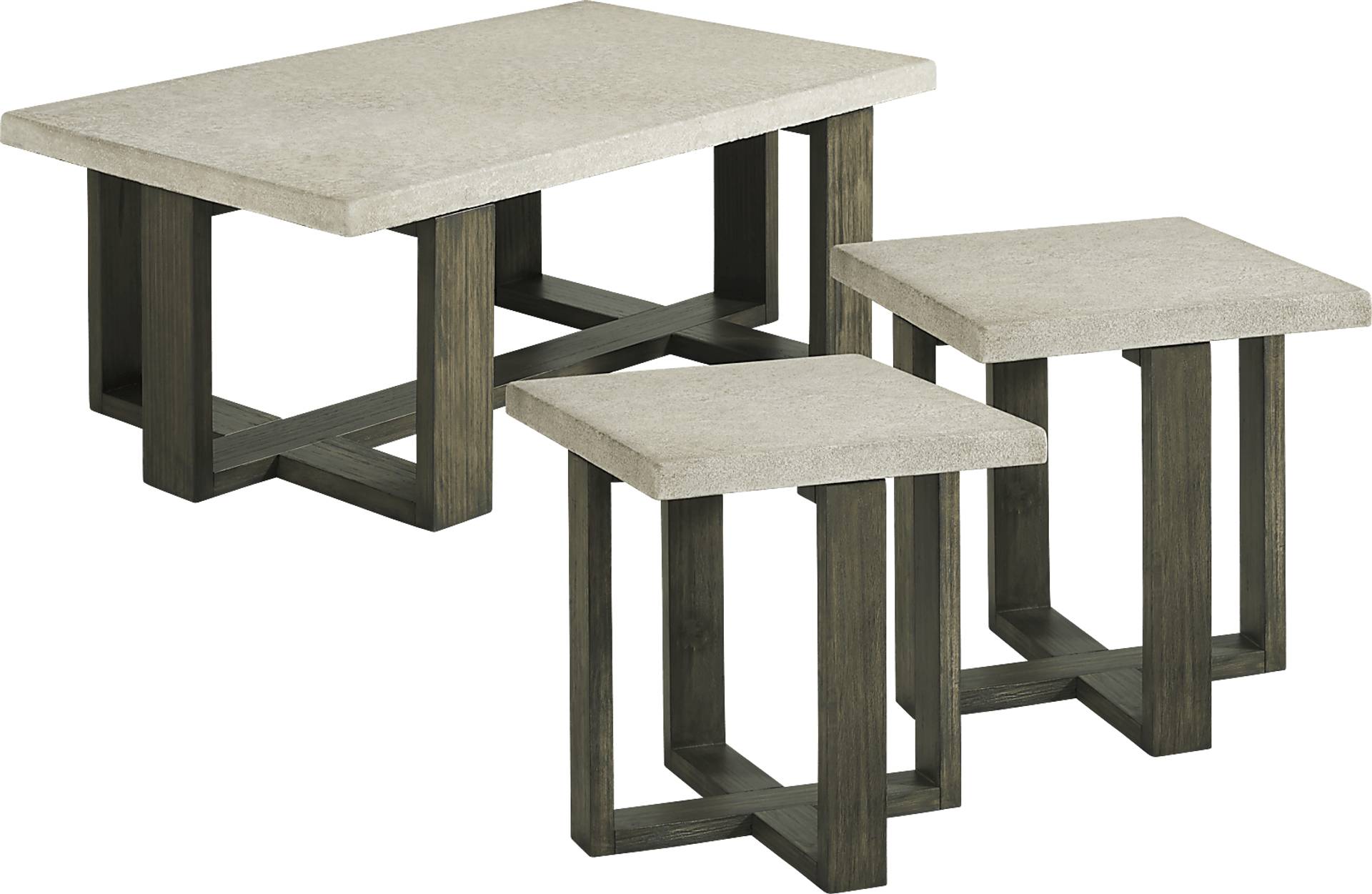 rectangle 3 pc table set